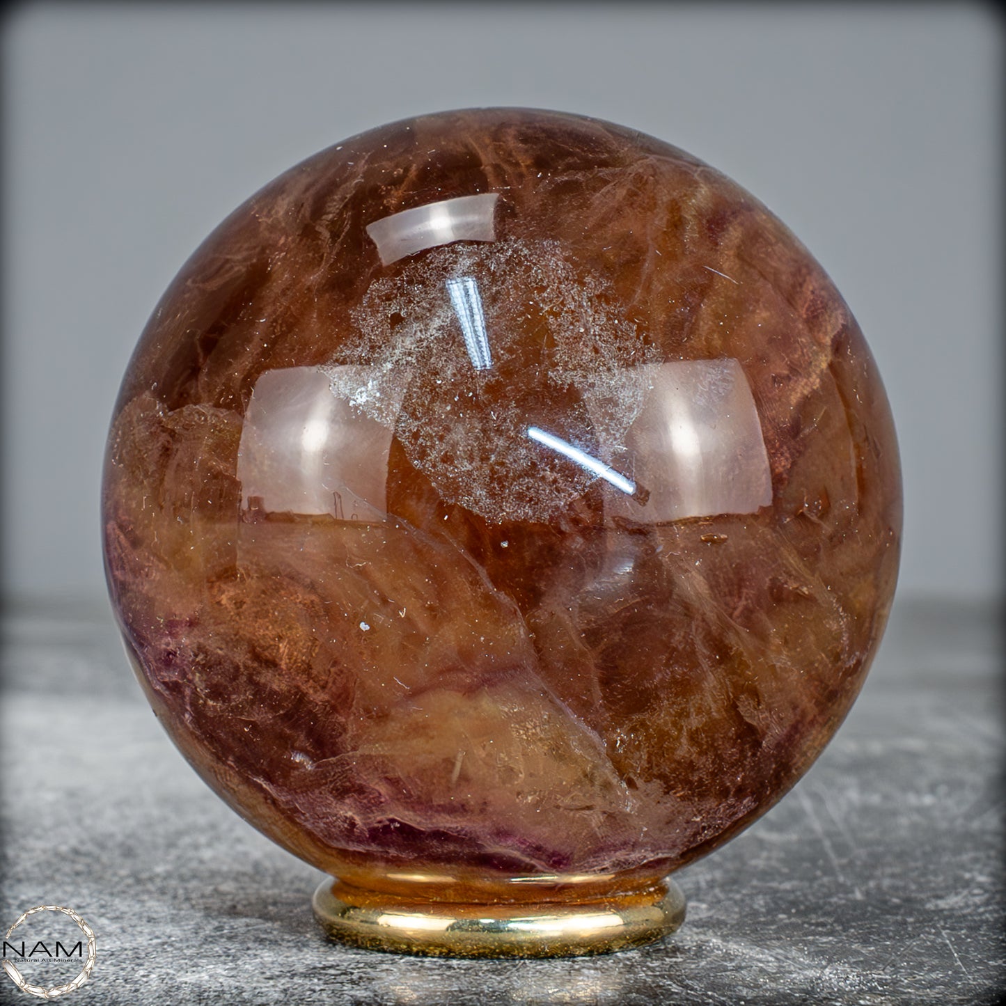 Natürliche Regenbogen-Fluorit Kristallkugel, China -358,99g