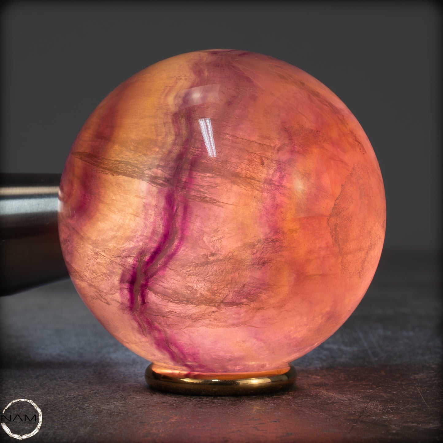 Natürliche Regenbogen-Fluorit Kristallkugel, China -358,99g