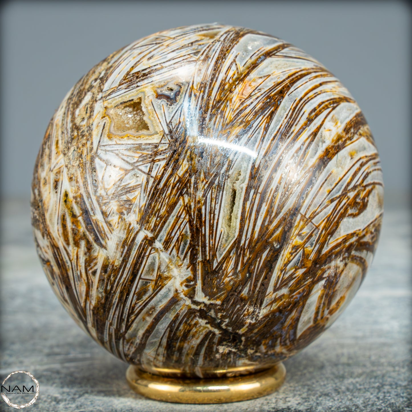 Natürliche Mehrfabige-Opal Kristall-Kugel, Peru - 295,08g - 60mm