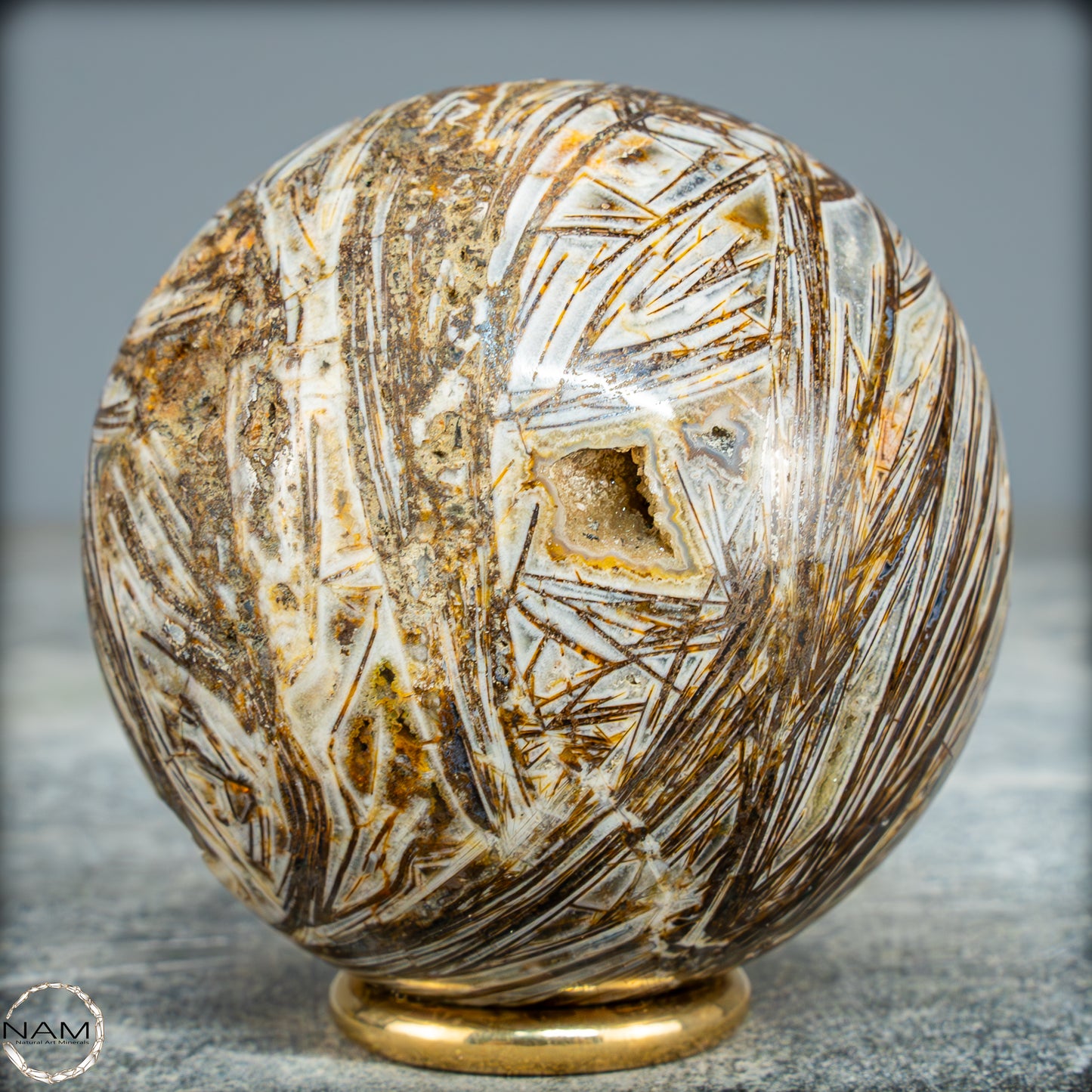 Natürliche Mehrfabige-Opal Kristall-Kugel, Peru - 295,08g - 60mm