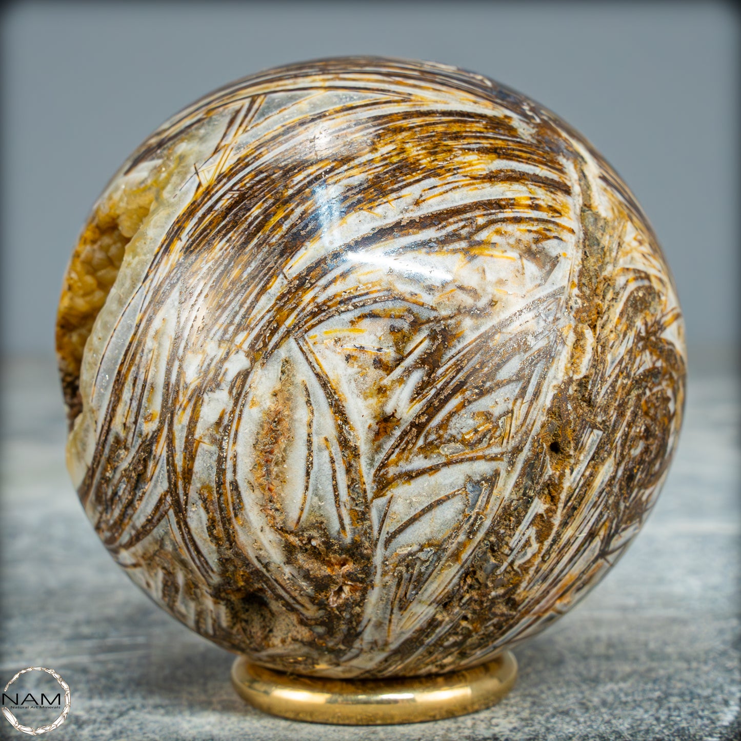 Natürliche Mehrfabige-Opal Kristall-Kugel, Peru - 295,08g - 60mm