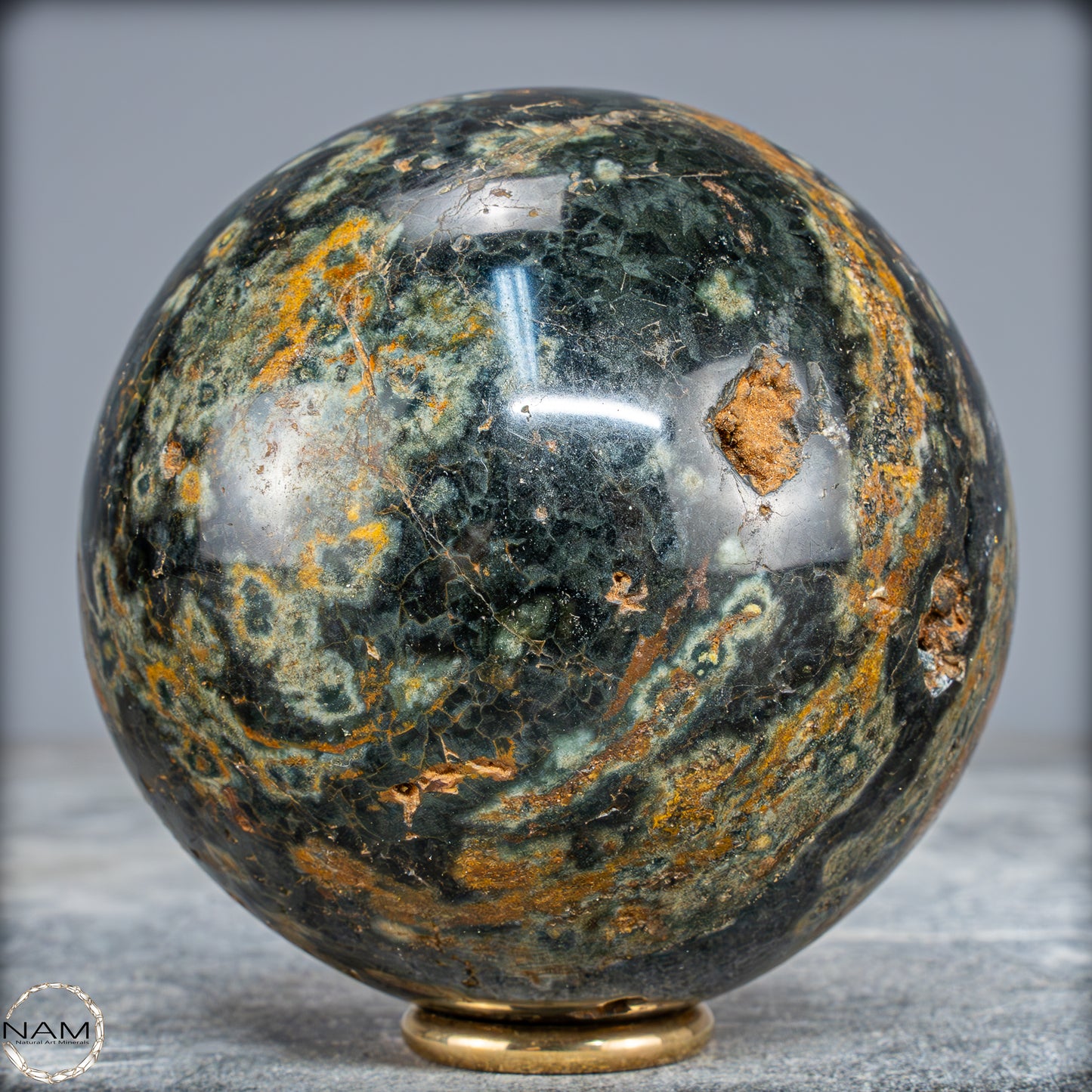 Natürliche Jaspis-Achat Kristallkugel - 733,82g - 83mm