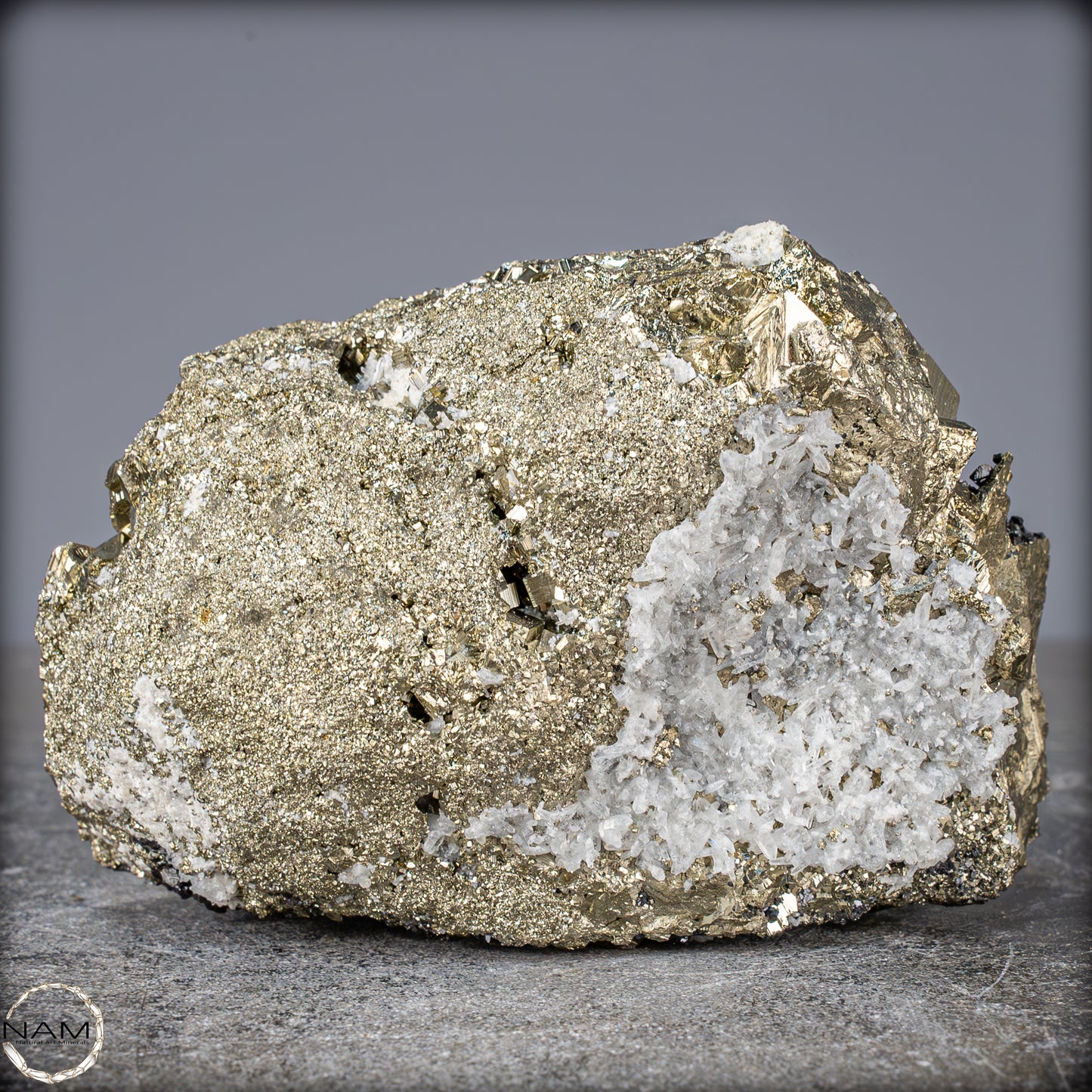 Natürliche Pyrit, Quarz und Galena Kristallcluster - 1420,17g