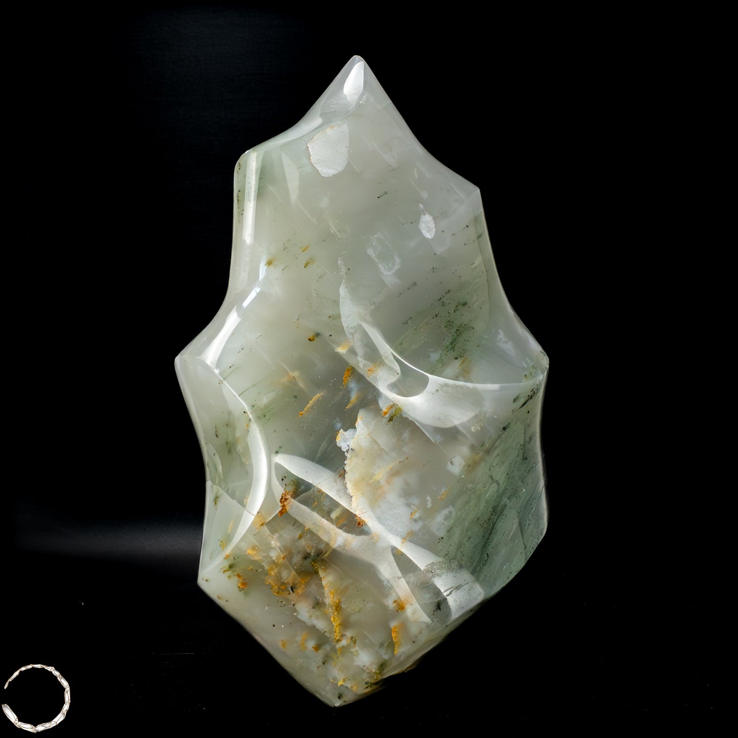Natürliche Grüne-Quarzkristall Flamme aus Brasilien - 1692,35g