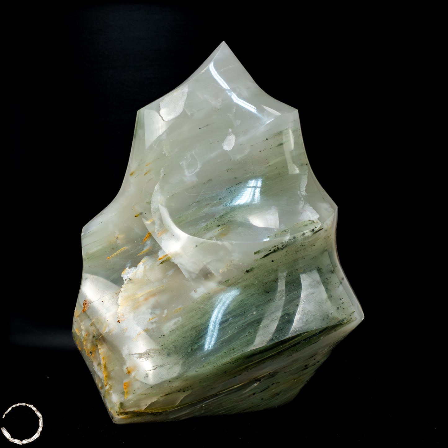Natürliche Grüne-Quarzkristall Flamme aus Brasilien - 1692,35g