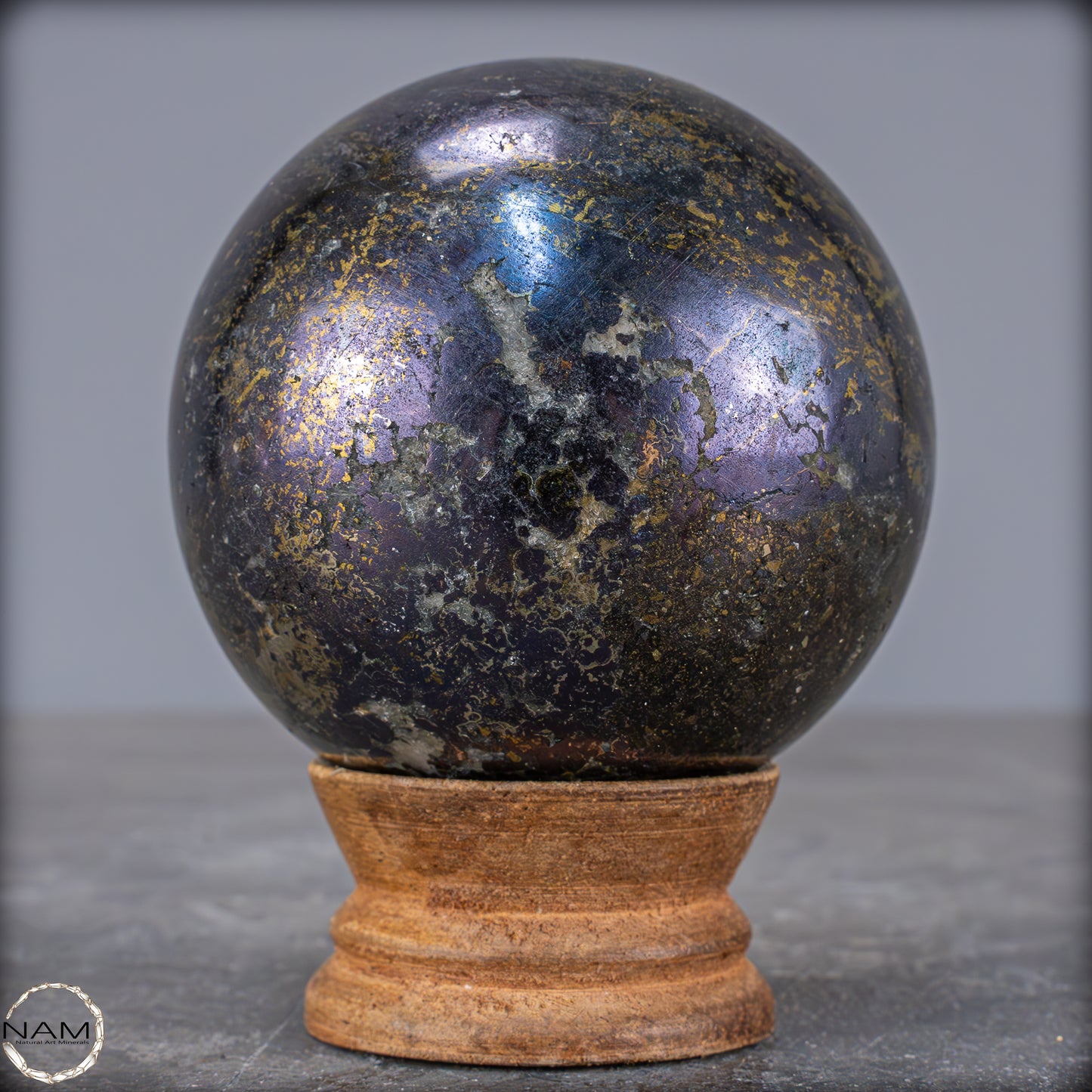 Natürliche Silber, Arsenopiryt, Galena & Lelingit Kugel - 766,95g - 69mm