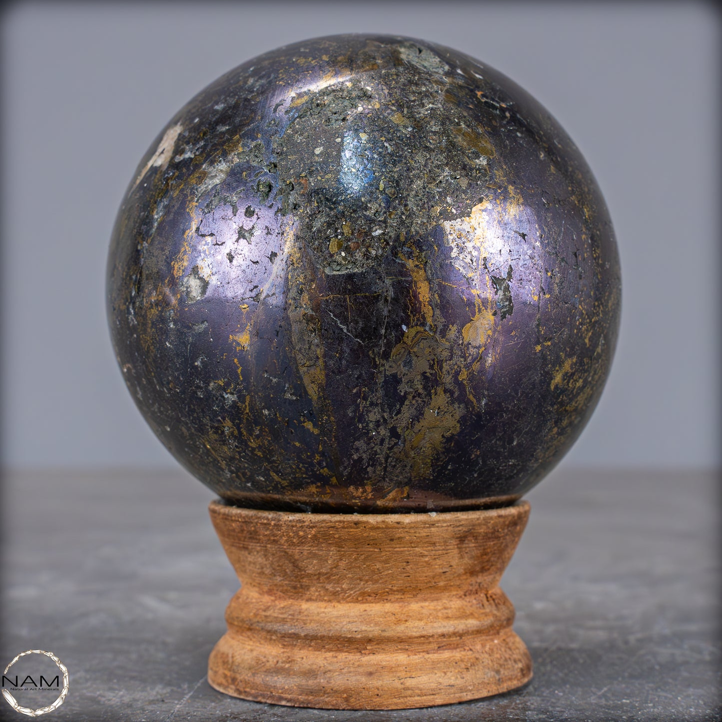 Natürliche Silber, Arsenopiryt, Galena & Lelingit Kugel - 766,95g - 69mm