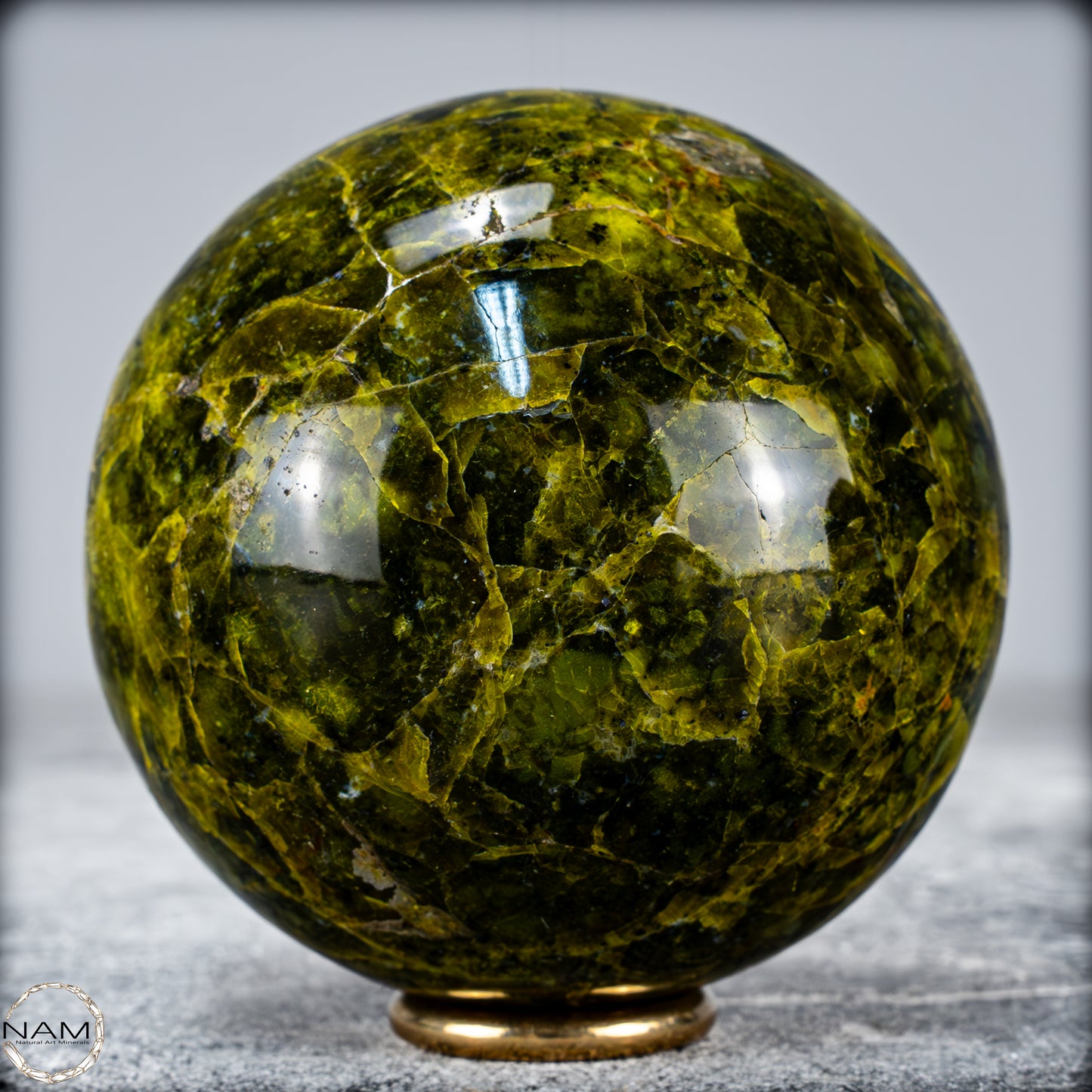 Natürliche Grüne Opal-Kristall Kugel - 539,75g