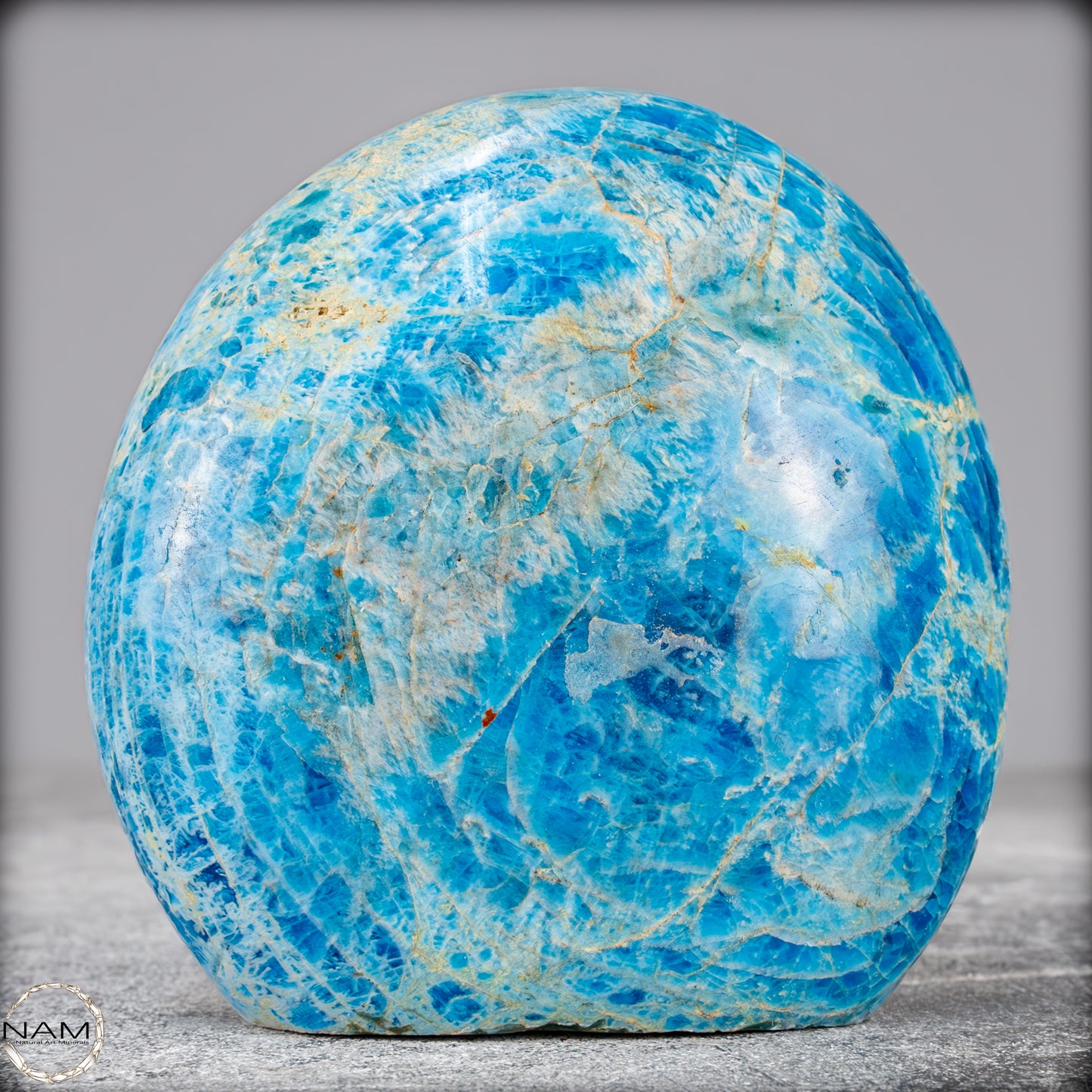 Natürliche Blaue Apatit Kristall-Freiform - 707,37g
