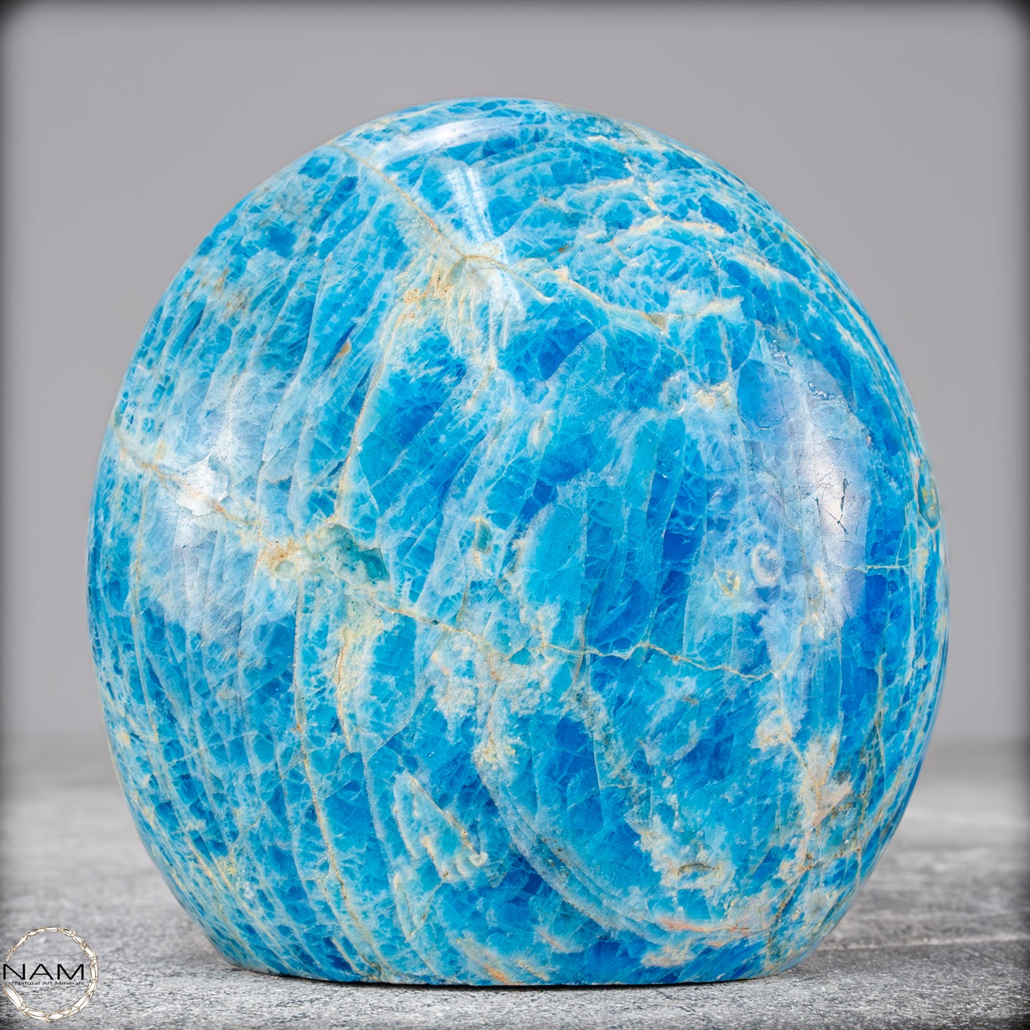 Natürliche Blaue Apatit Kristall-Freiform - 707,37g