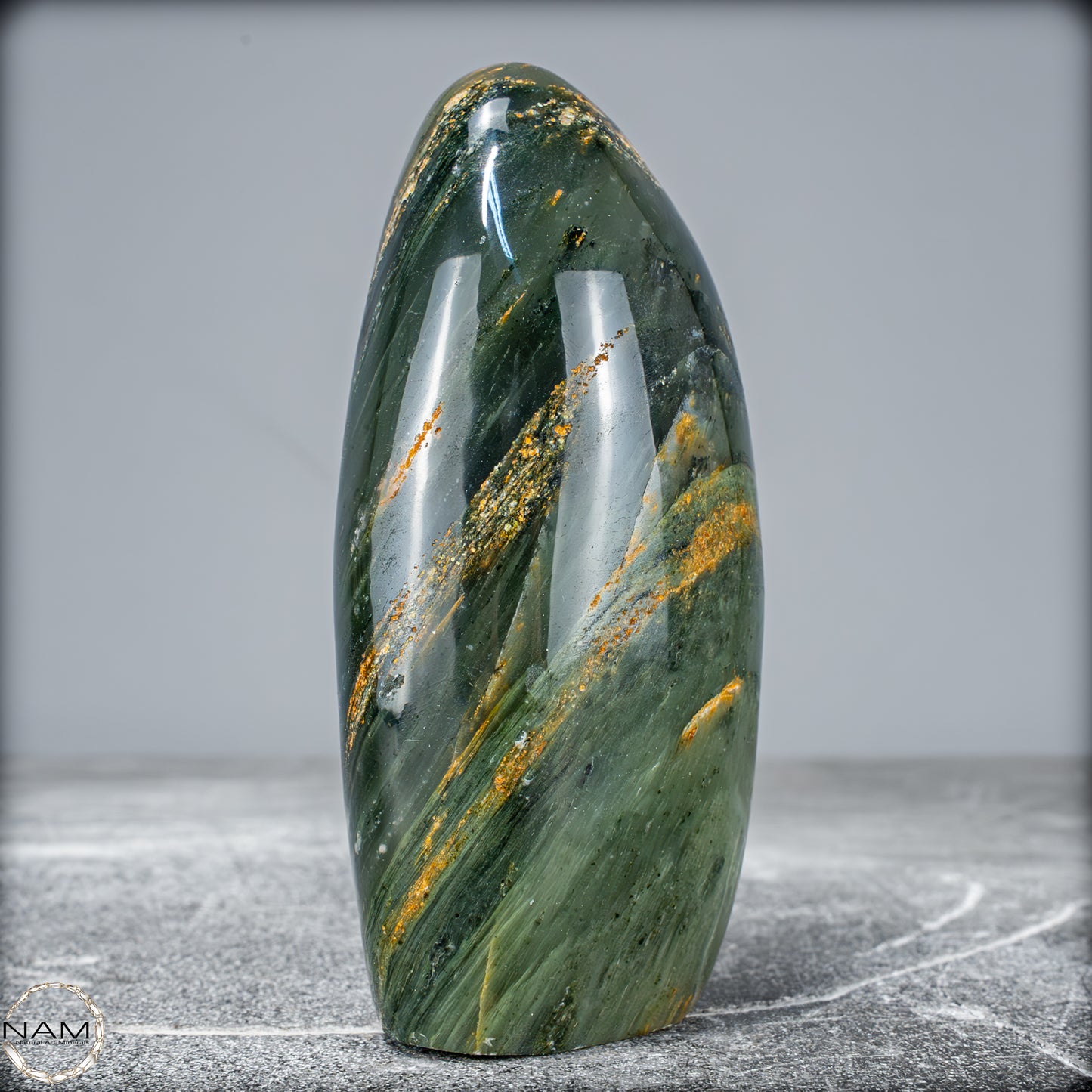 Natürliche Grüne-Quarzkristall Freiform aus Brasilien -465,17g