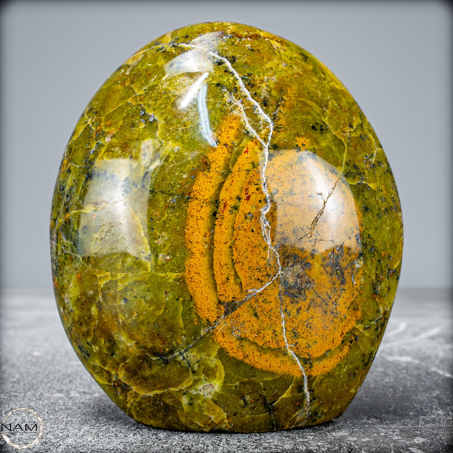 Natürliche Grüner Opal-Kristall Freiform - 481,72g