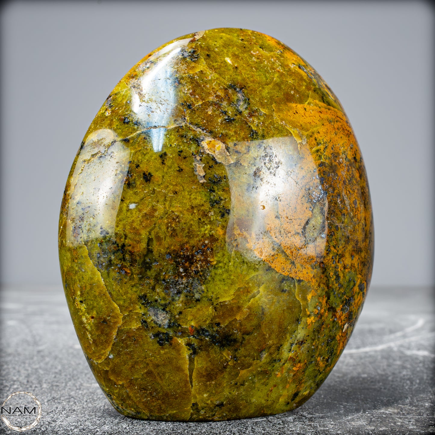 Natürliche Grüner Opal-Kristall Freiform - 481,72g