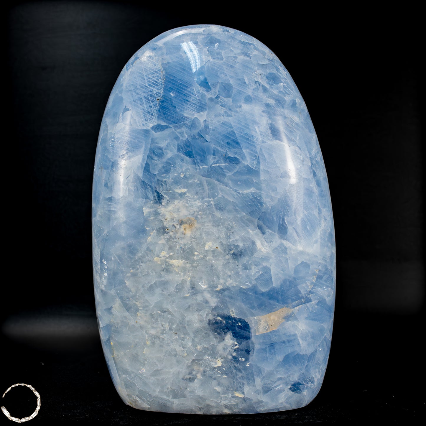 Natürliche Blauer Calcit-Kristall Freiform-1294,12g