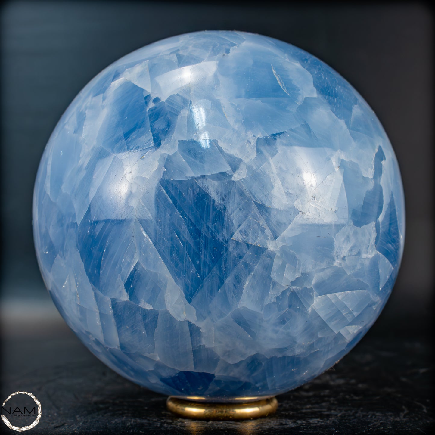 Natürliche Blaue Calcit-Kristall Kugel - 1106,35g