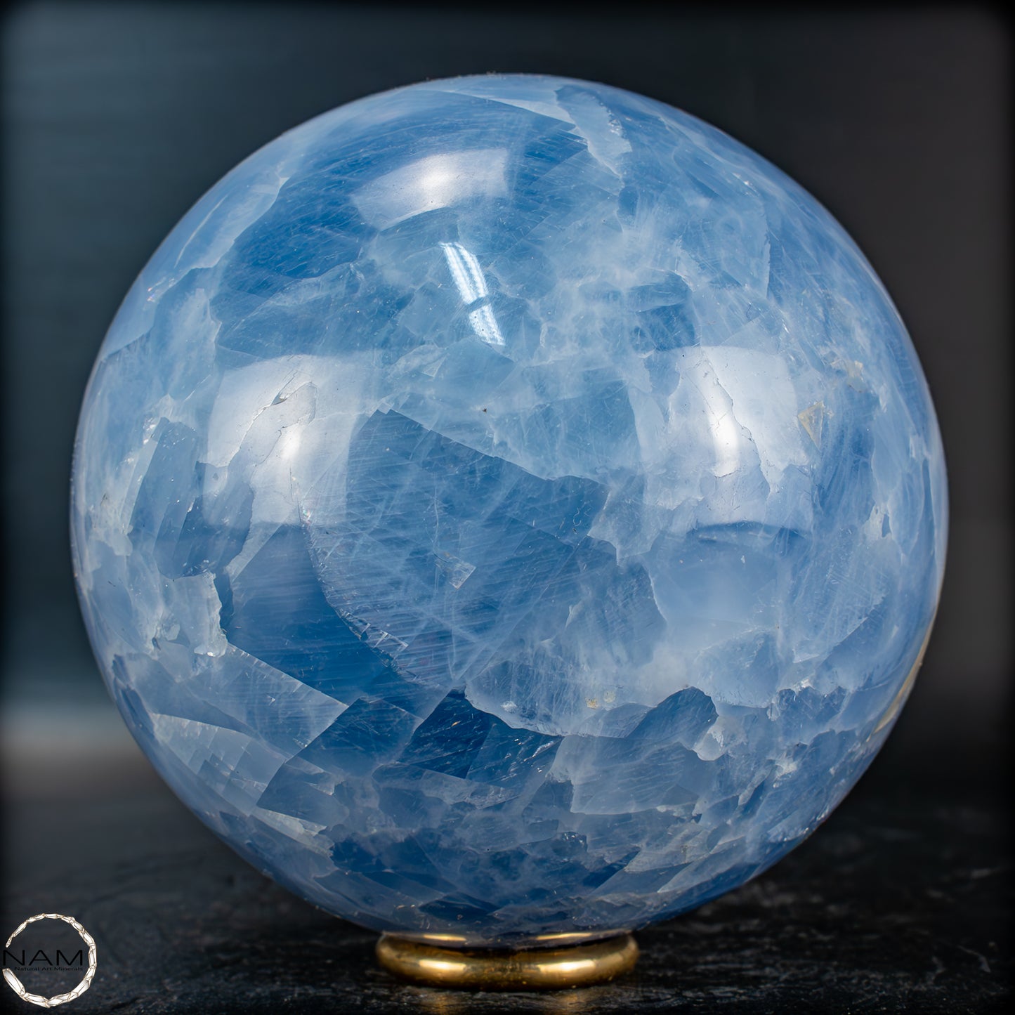 Natürliche Blaue Calcit-Kristall Kugel - 1106,35g