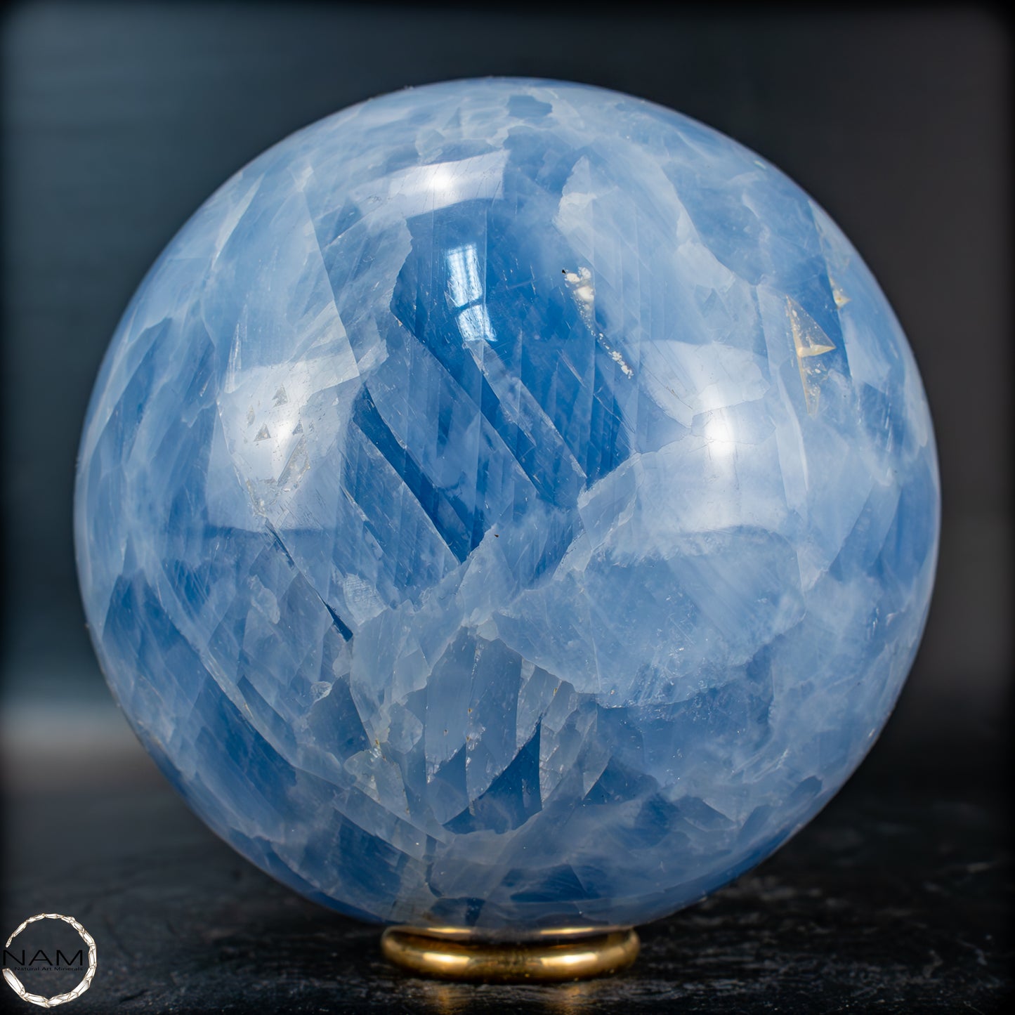 Natürliche Blaue Calcit-Kristall Kugel - 1106,35g