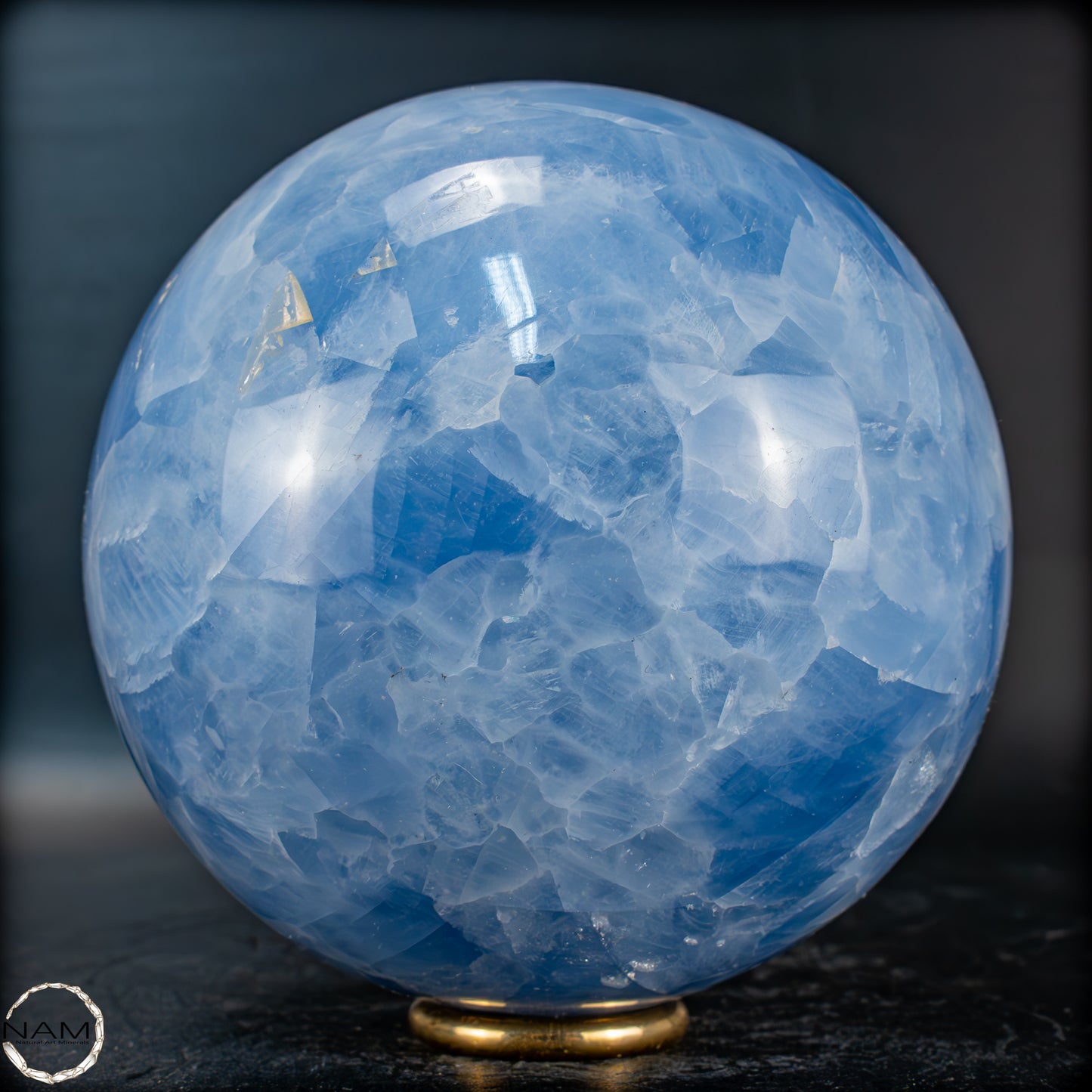 Natürliche Blaue Calcit-Kristall Kugel - 1106,35g