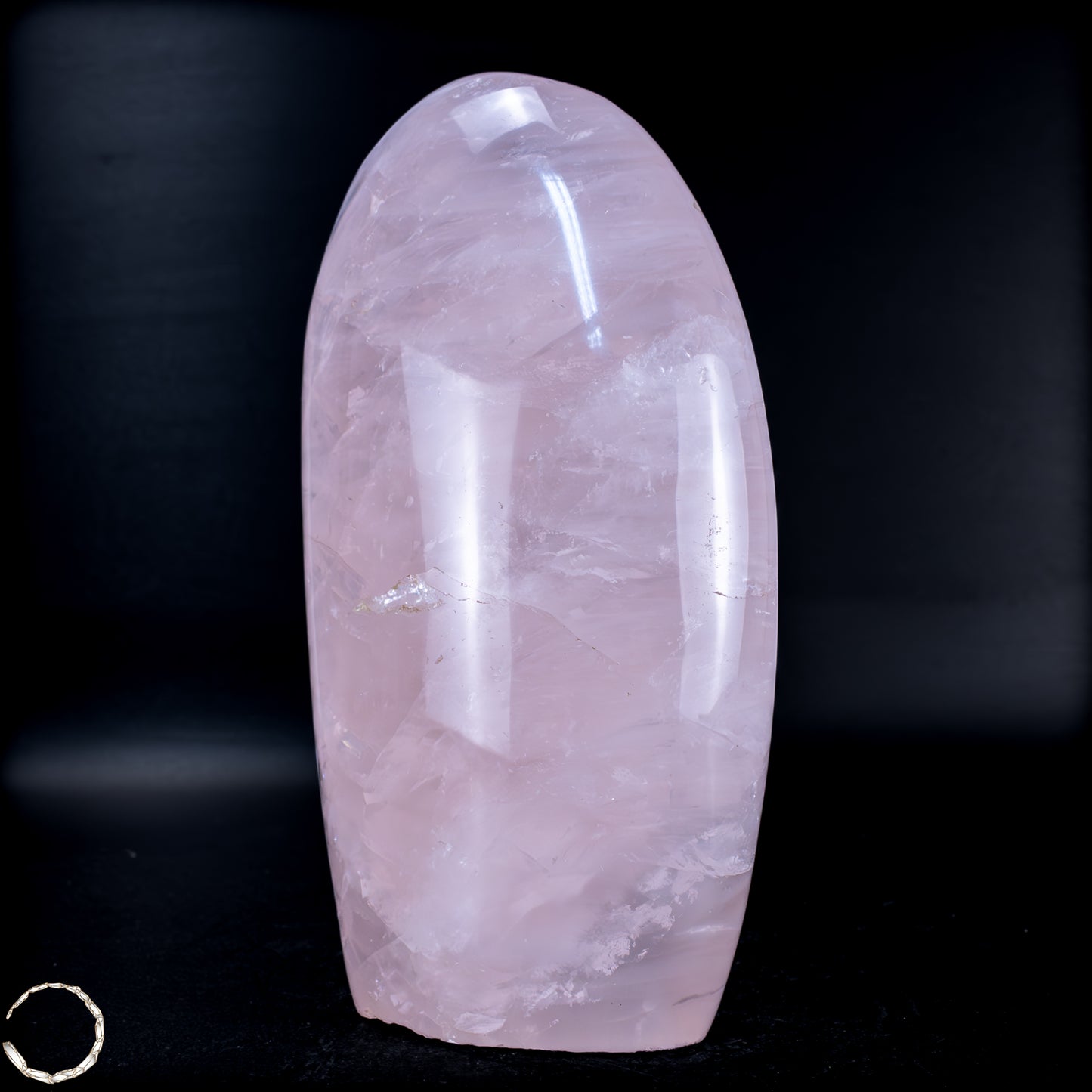 Natürliche Rosenquarz-Kristall Freiform aus Brasilien - 767,76g
