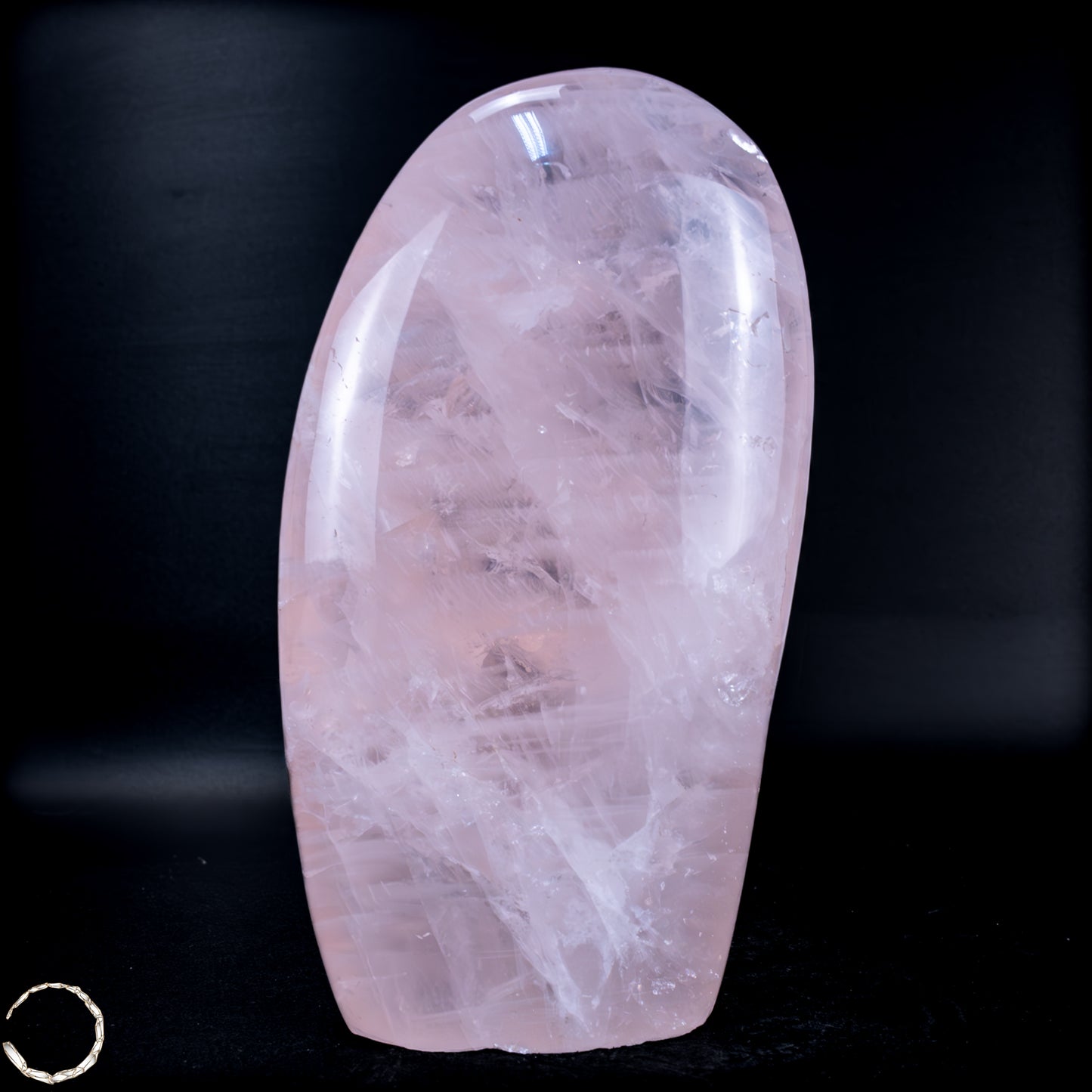 Natürliche Rosenquarz-Kristall Freiform aus Brasilien - 767,76g