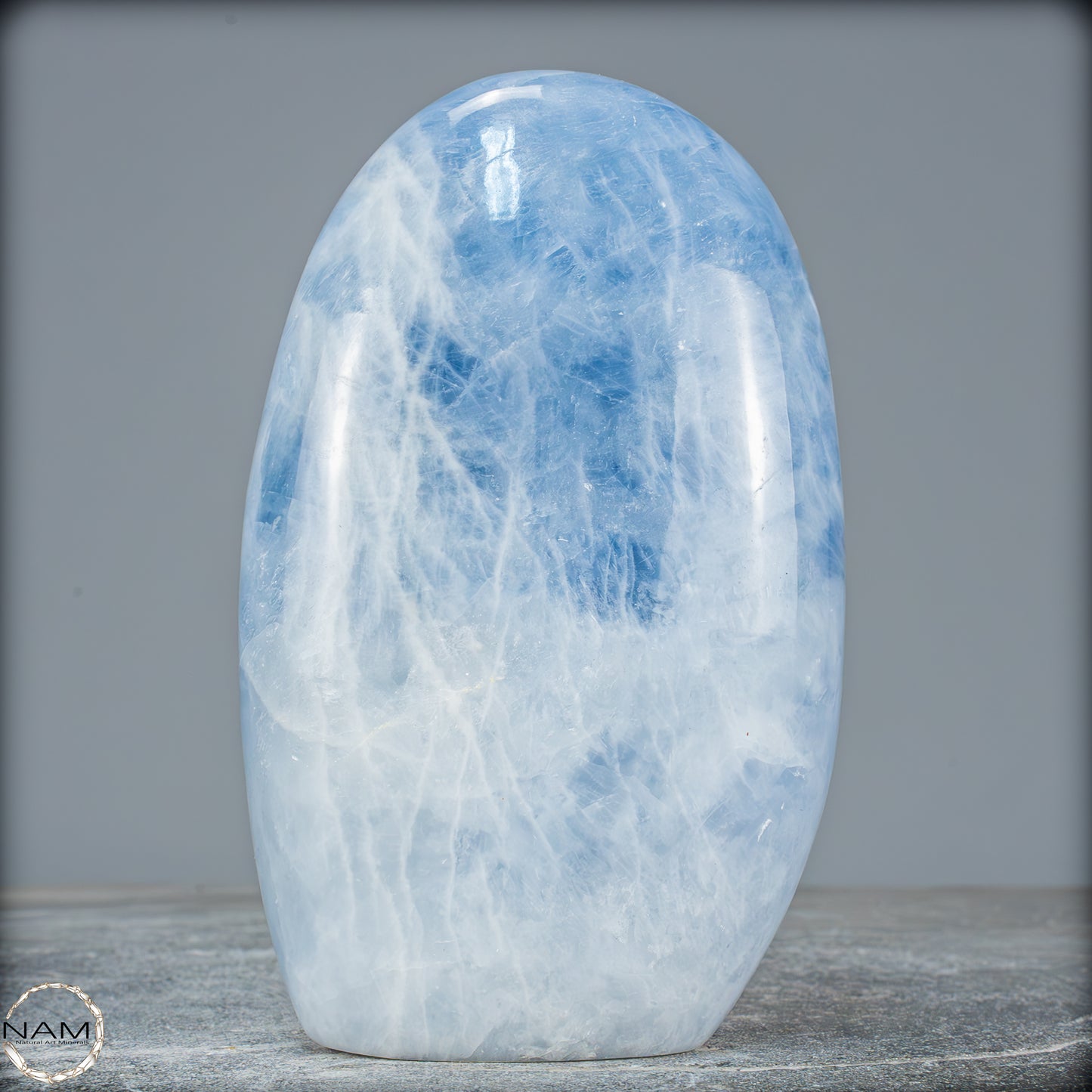 Natürliche Blauer Calcit-Kristall Freiform - 1024,43g