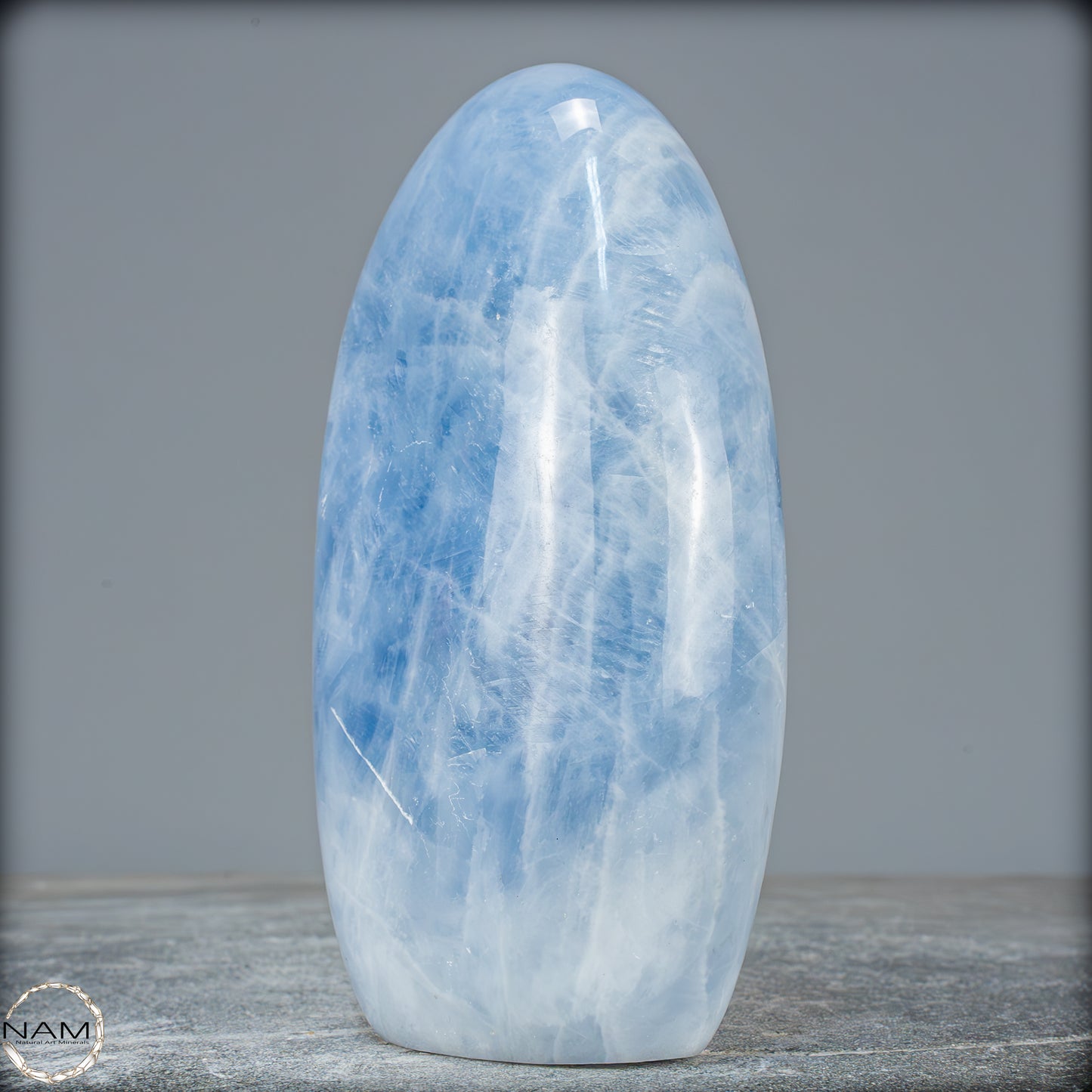 Natürliche Blauer Calcit-Kristall Freiform - 1024,43g