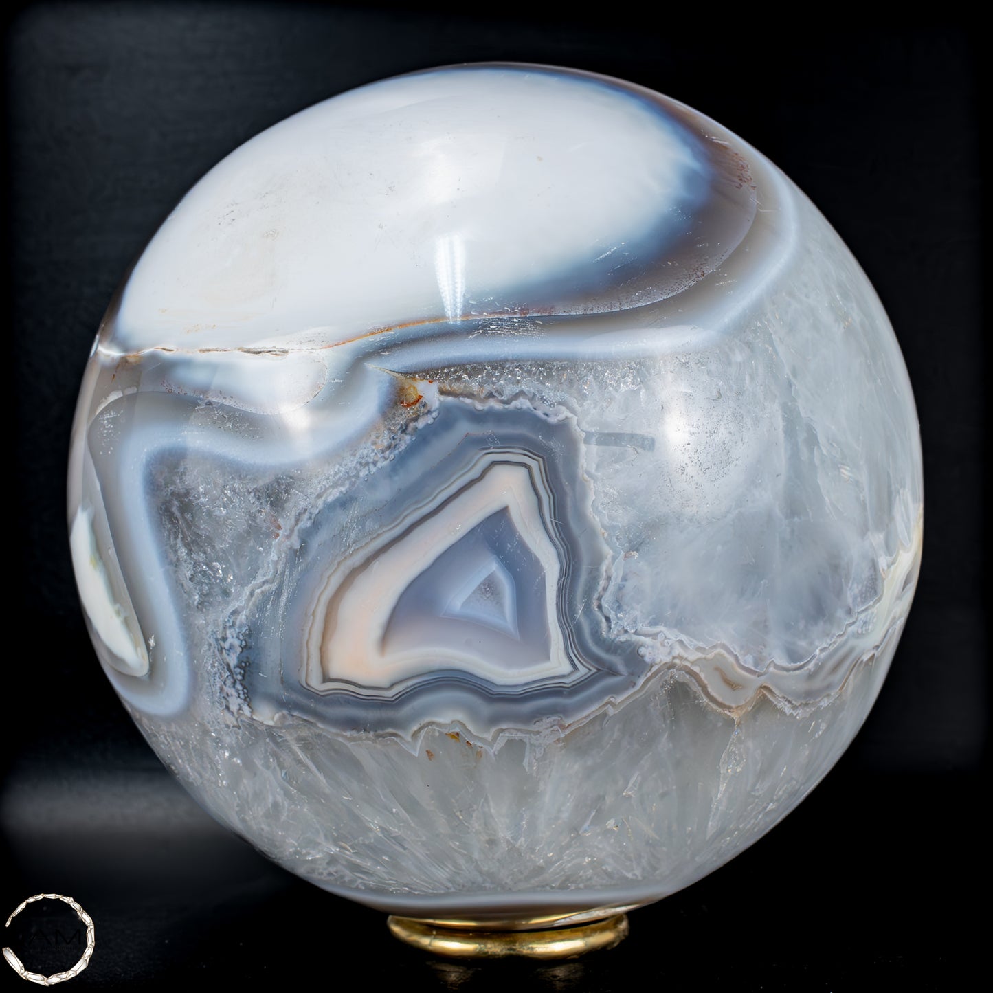 Natürliche Orca-Achat Kugel aus Brasilien - 4224,11g