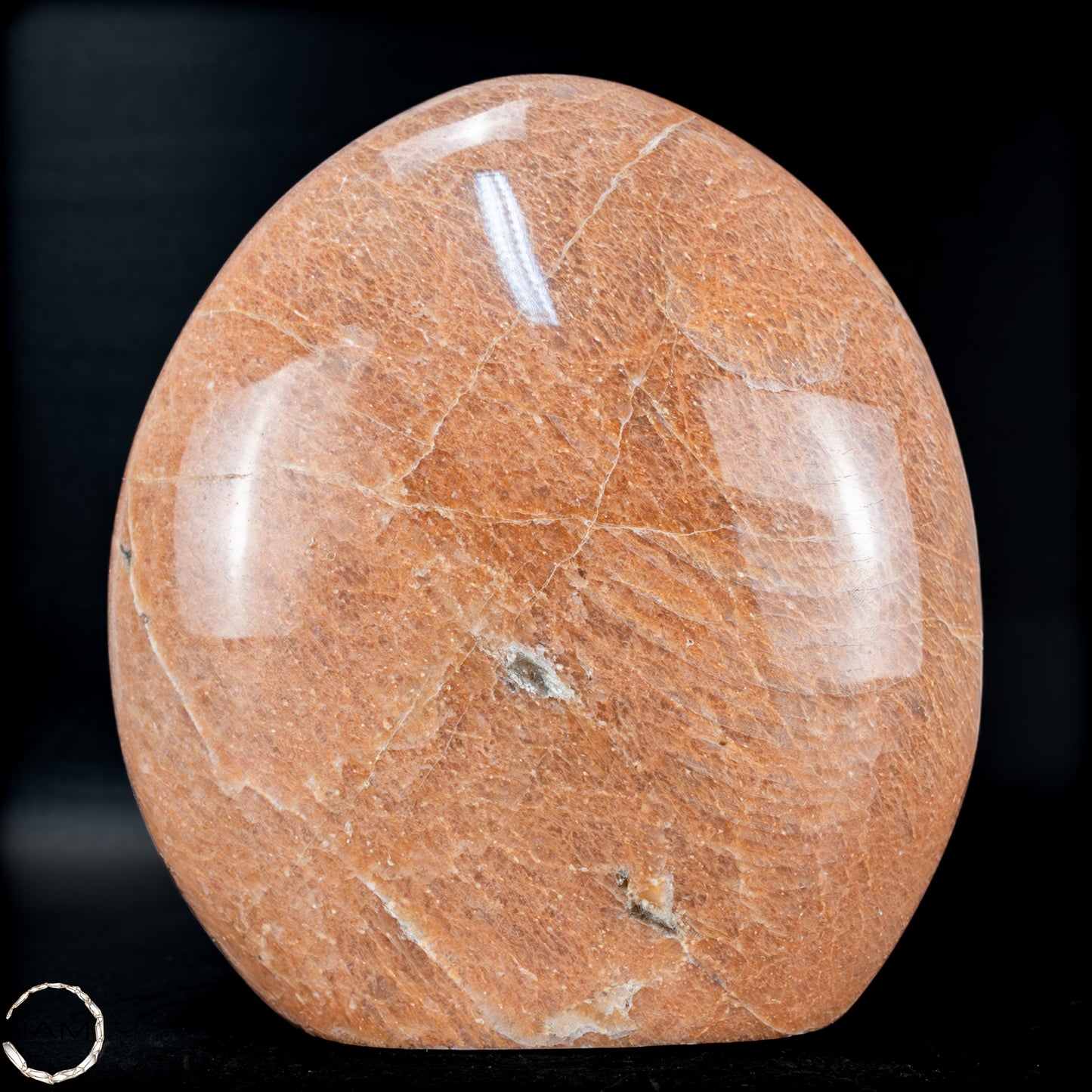 Natürliche Pfirsich-Mondstein Freiform -1059,31g