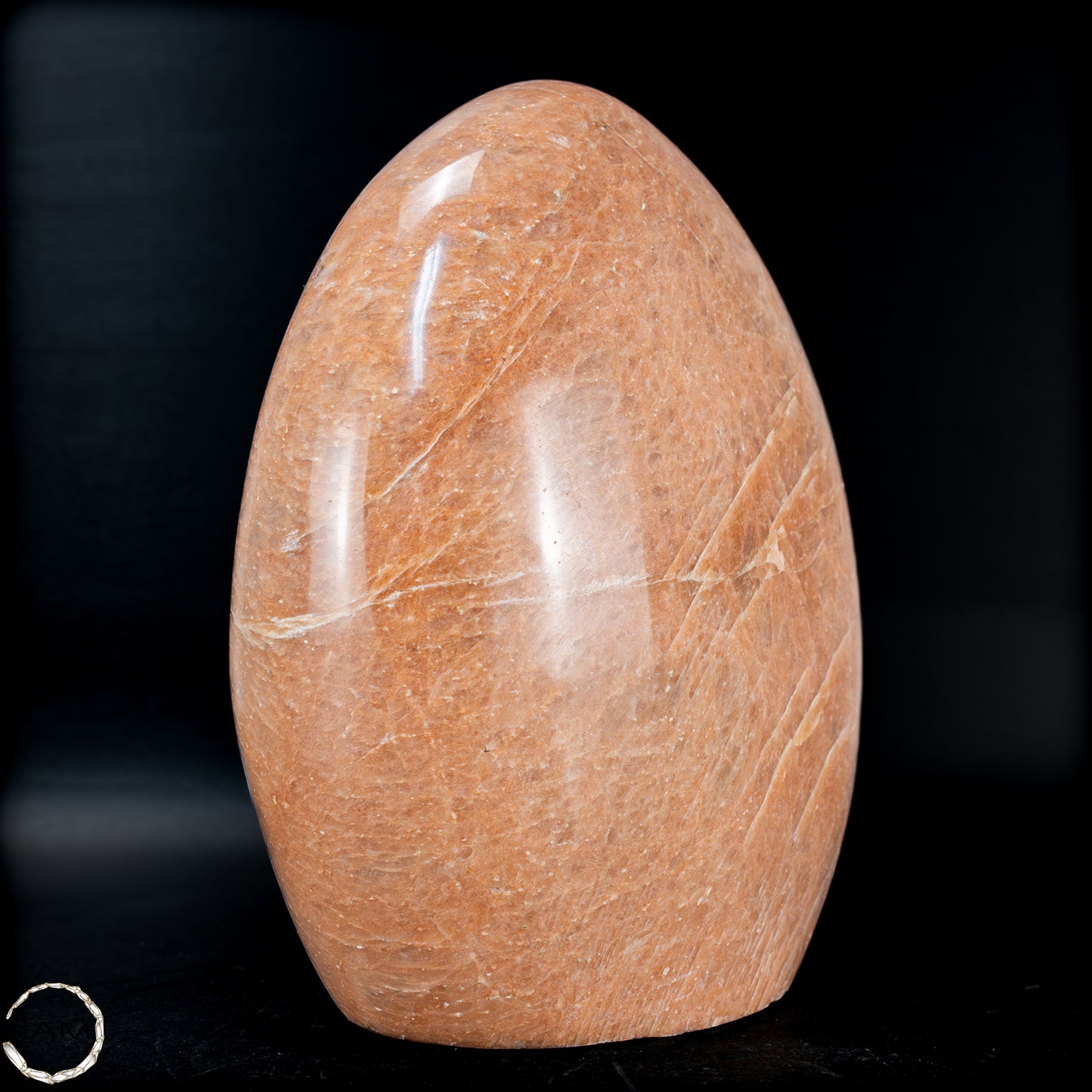 Natürliche Pfirsich-Mondstein Freiform -1059,31g