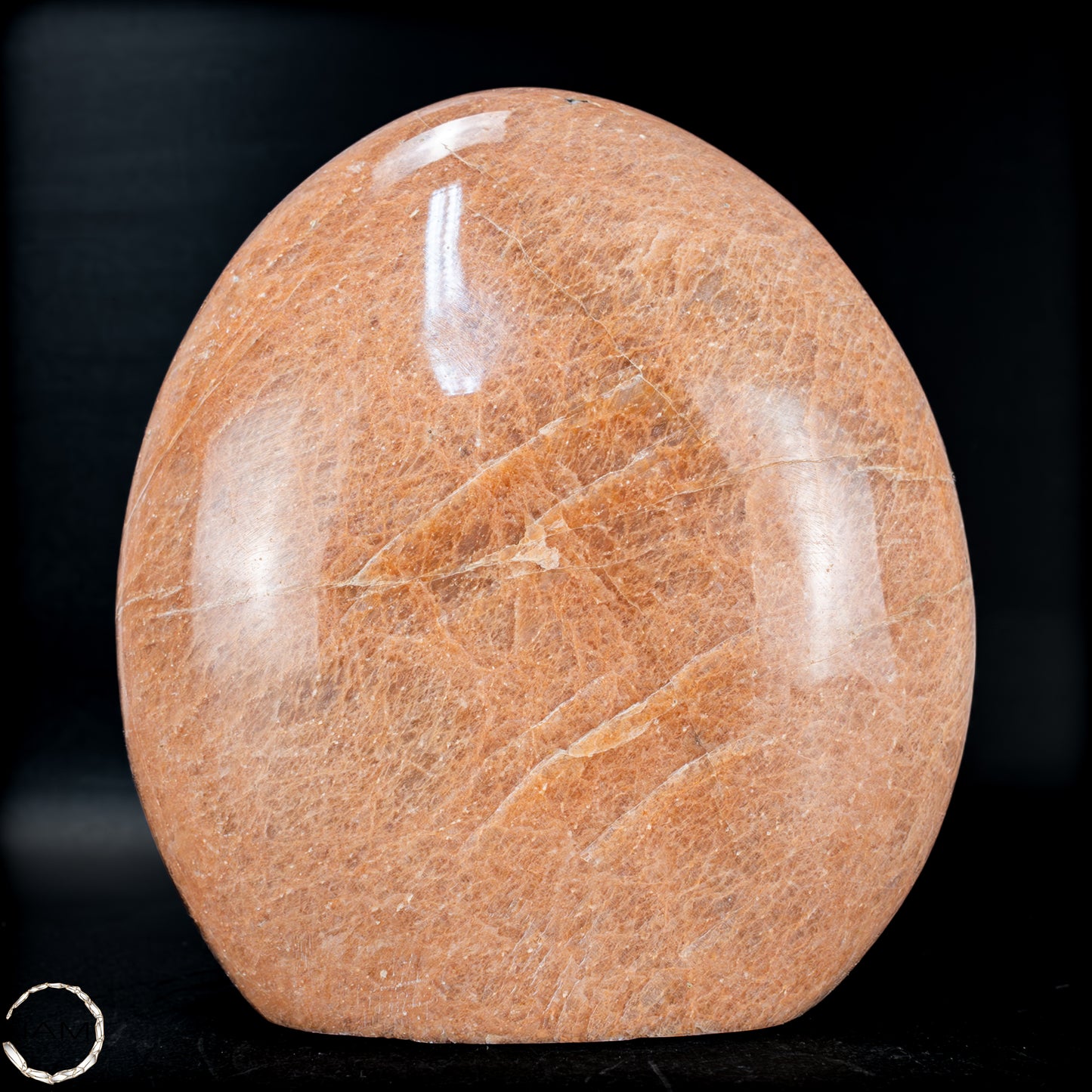 Natürliche Pfirsich-Mondstein Freiform -1059,31g