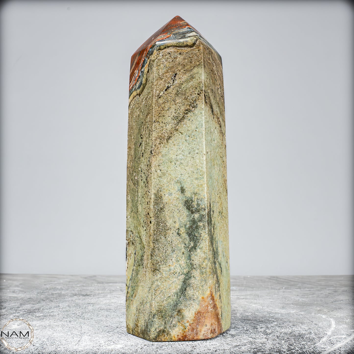 Natürlicher Achat-Kristall Obelisk aus Indonesien, selten - 1050,61g