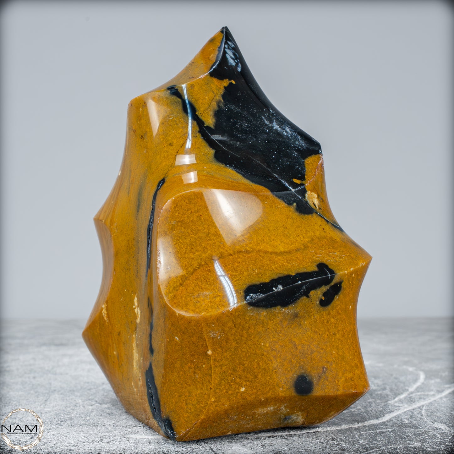 Natürliche Jaspis-Chalcedon Kristallflamme - 1081,34g