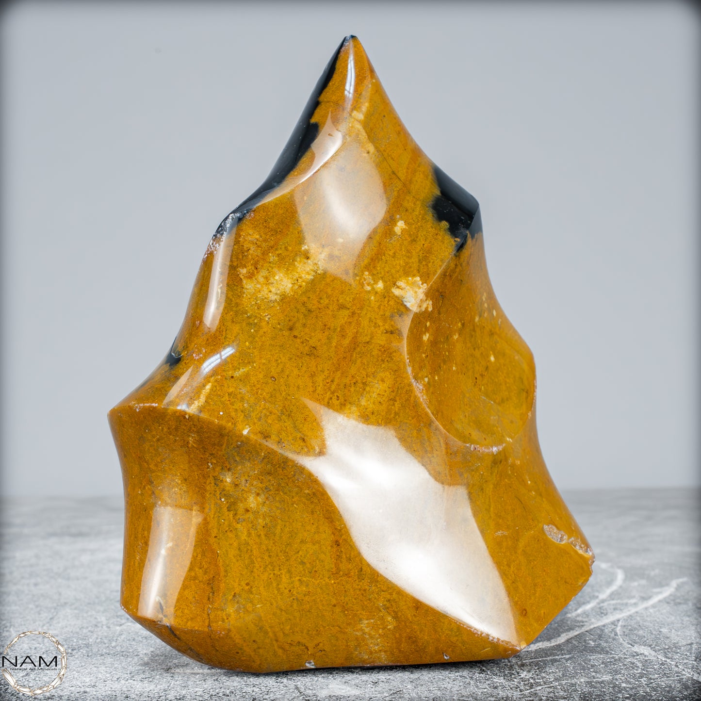 Natürliche Jaspis-Chalcedon Kristallflamme - 1081,34g