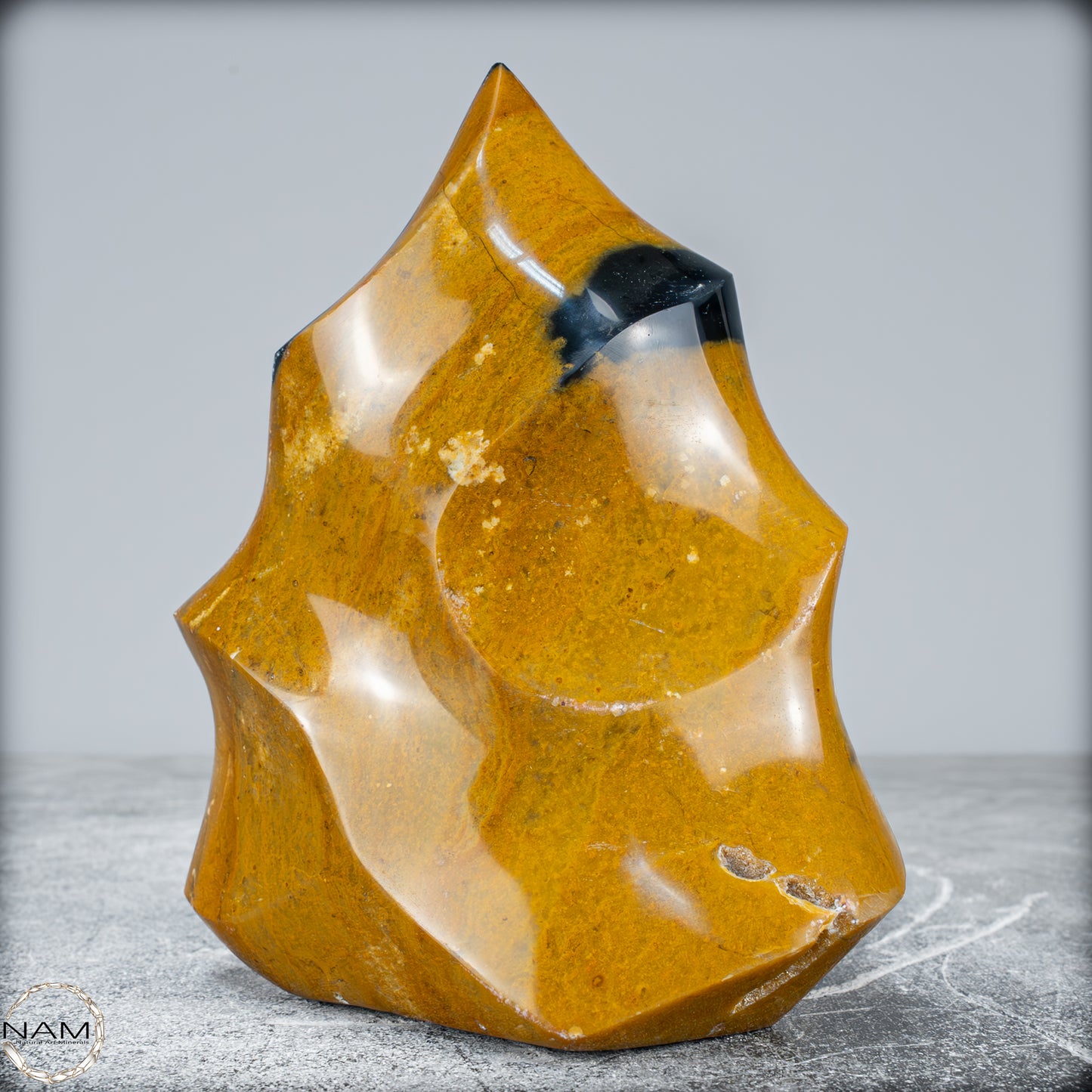 Natürliche Jaspis-Chalcedon Kristallflamme - 1081,34g
