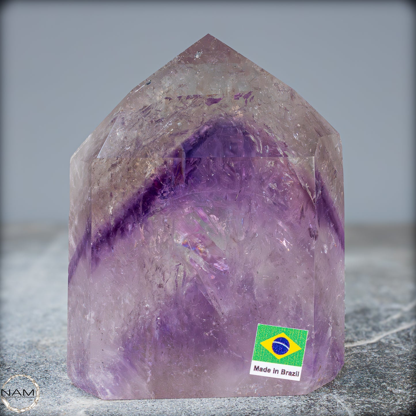 Natürliche, Sehr Seltene Amethyst-Kristall Spitze, Brasilien - 604,05g