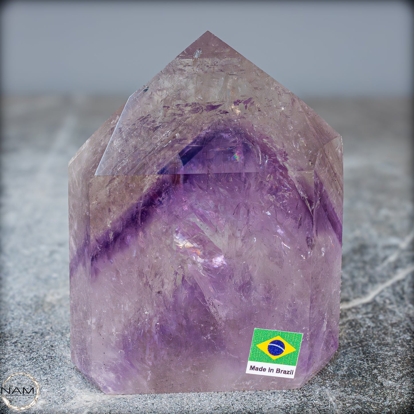 Natürliche, Sehr Seltene Amethyst-Kristall Spitze, Brasilien - 604,05g