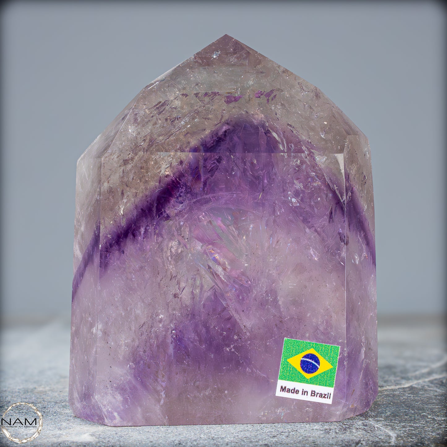 Natürliche, Sehr Seltene Amethyst-Kristall Spitze, Brasilien - 604,05g