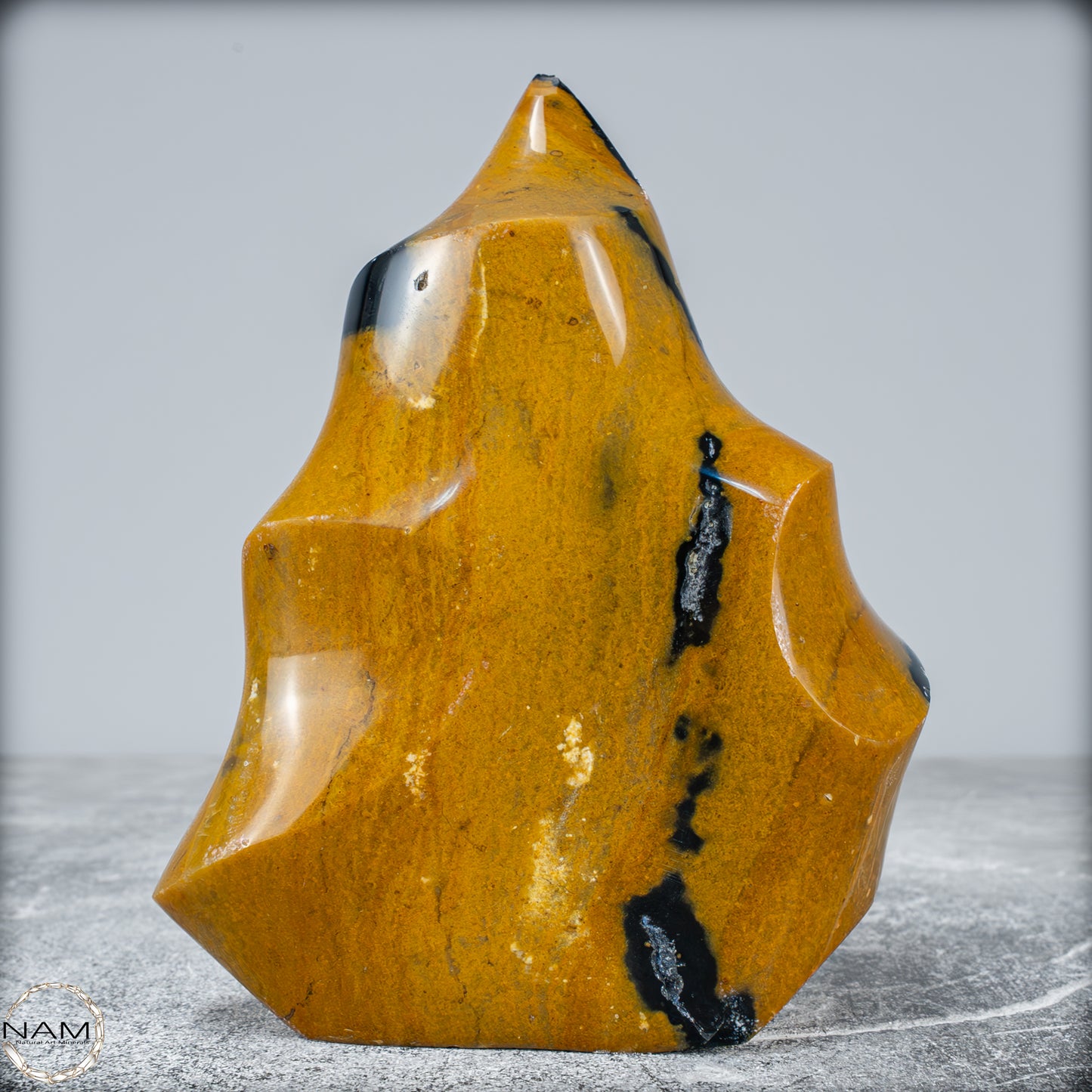 Natürliche Jaspis-Chalcedon Kristallflamme - 1081,34g