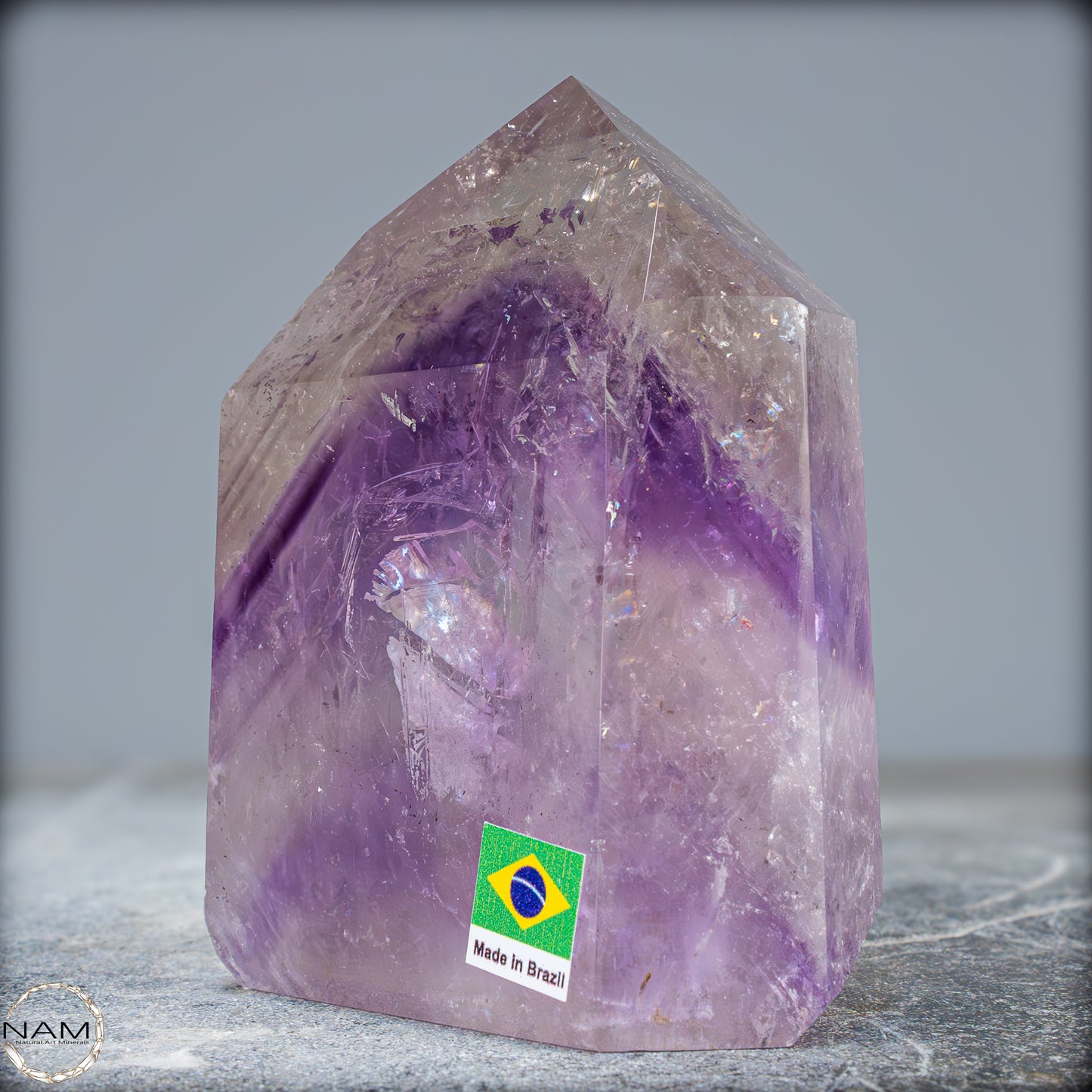Natürliche, Sehr Seltene Amethyst-Kristall Spitze, Brasilien - 604,05g