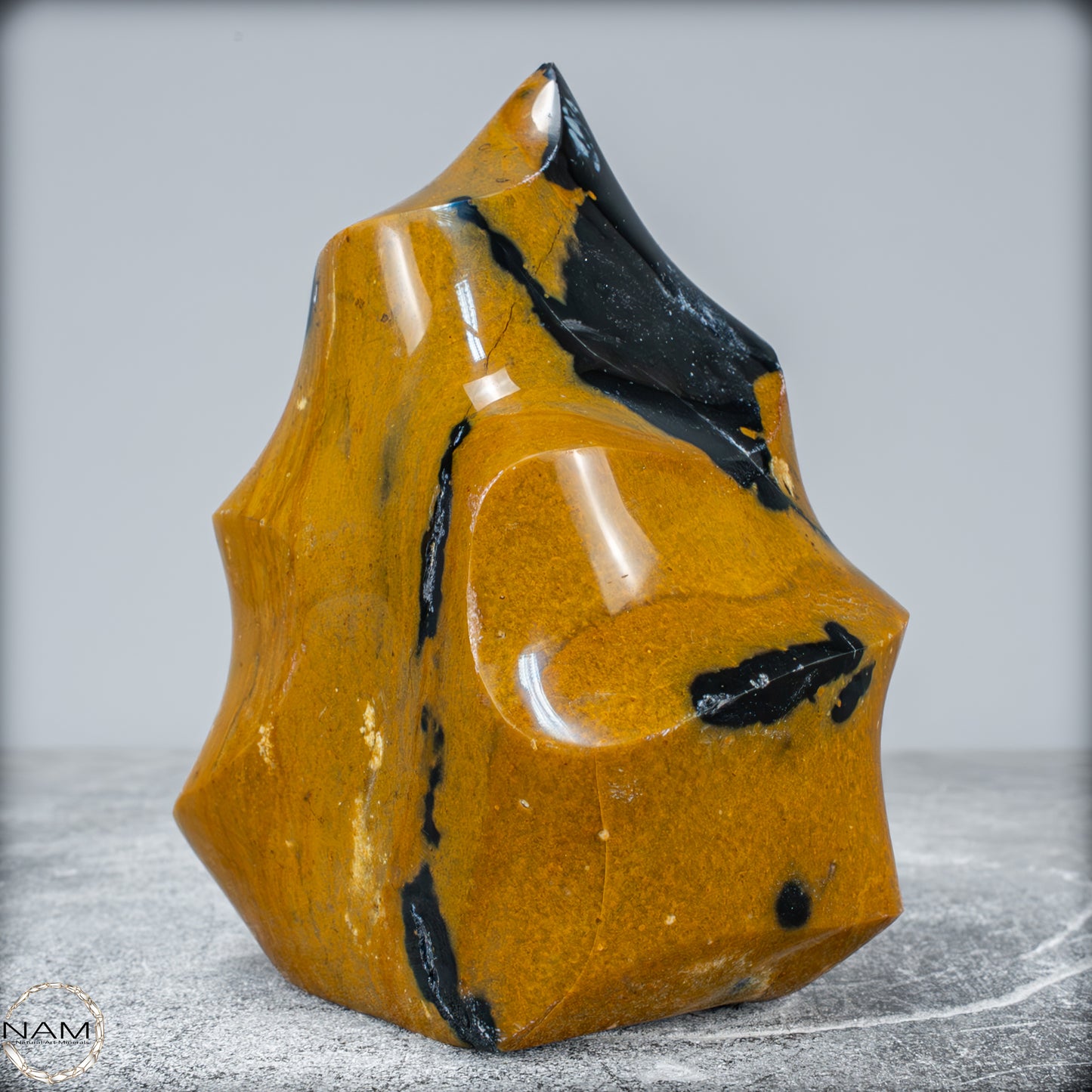 Natürliche Jaspis-Chalcedon Kristallflamme - 1081,34g