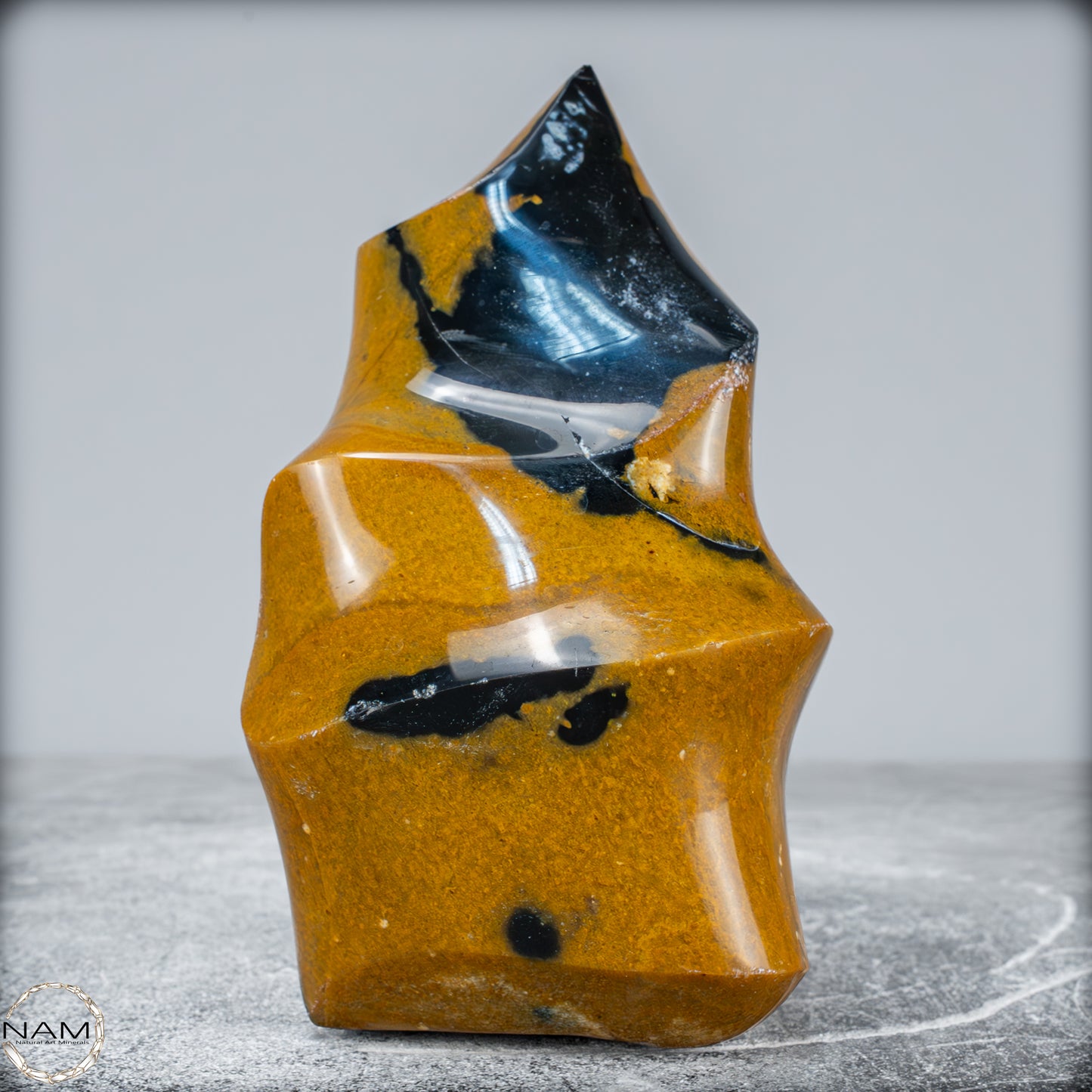 Natürliche Jaspis-Chalcedon Kristallflamme - 1081,34g