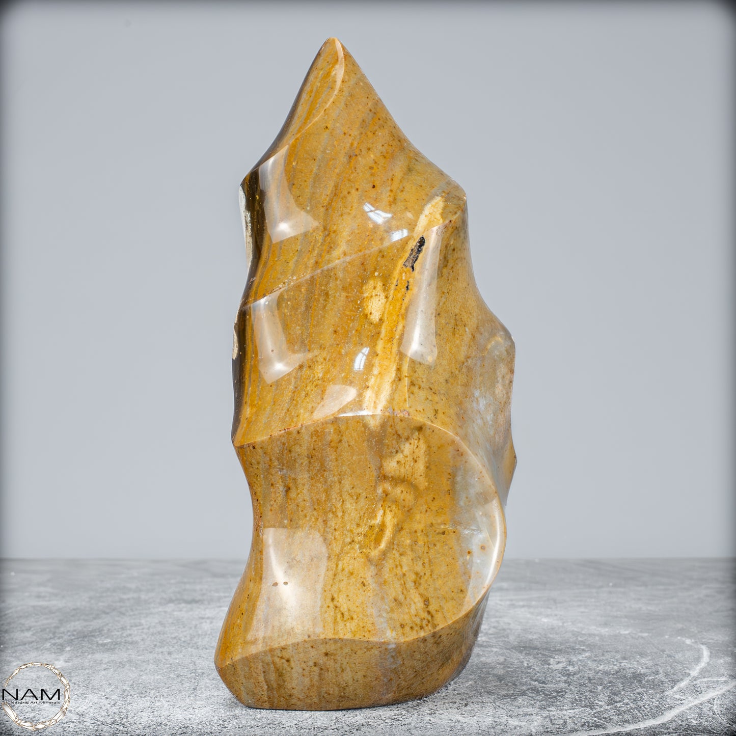 Natürliche Jaspis-Chalcedon Kristallflamme - 1354,66g