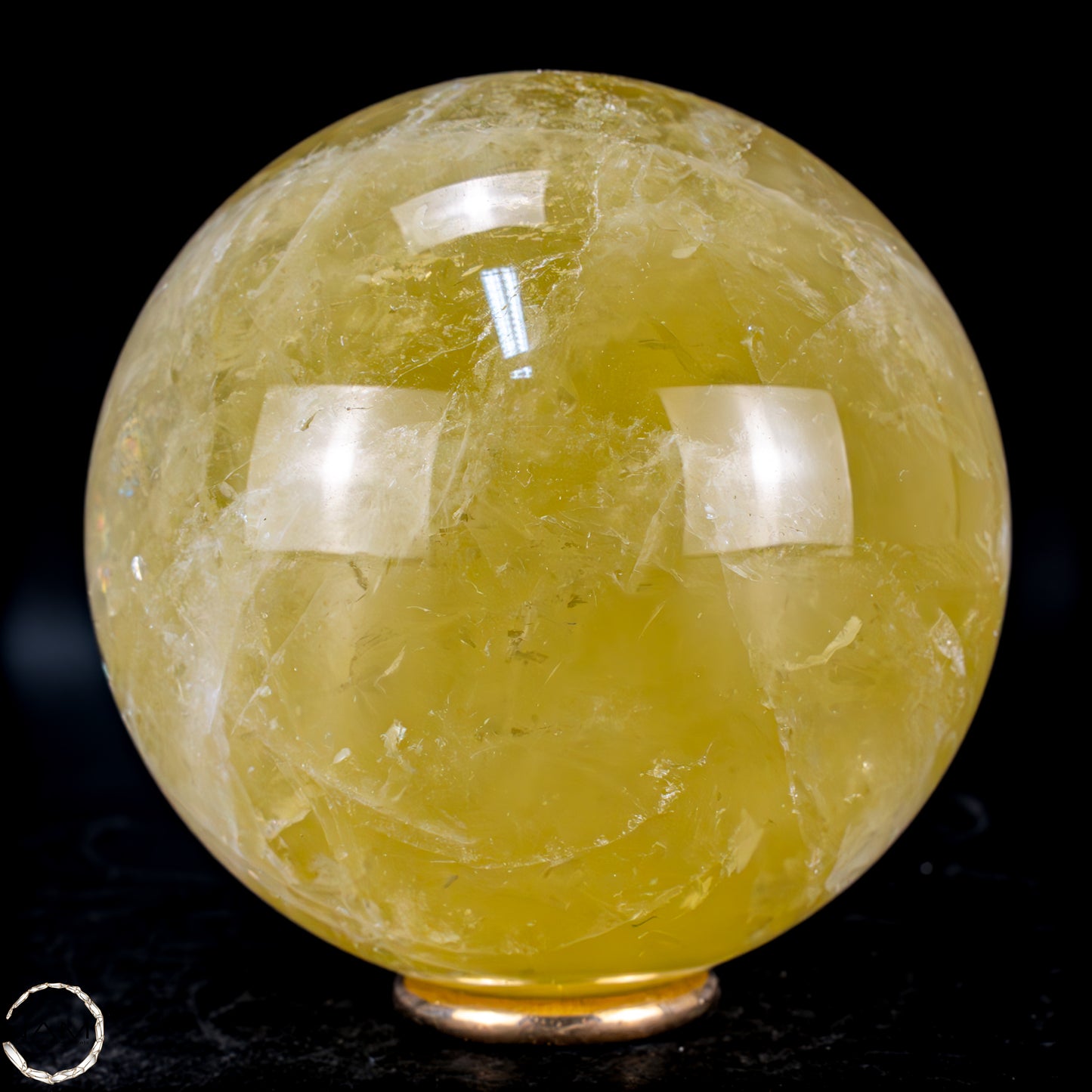 Top Qualität Transparenter Citrin Kristall Kugel - Brasilien - 613,35g - 80mm