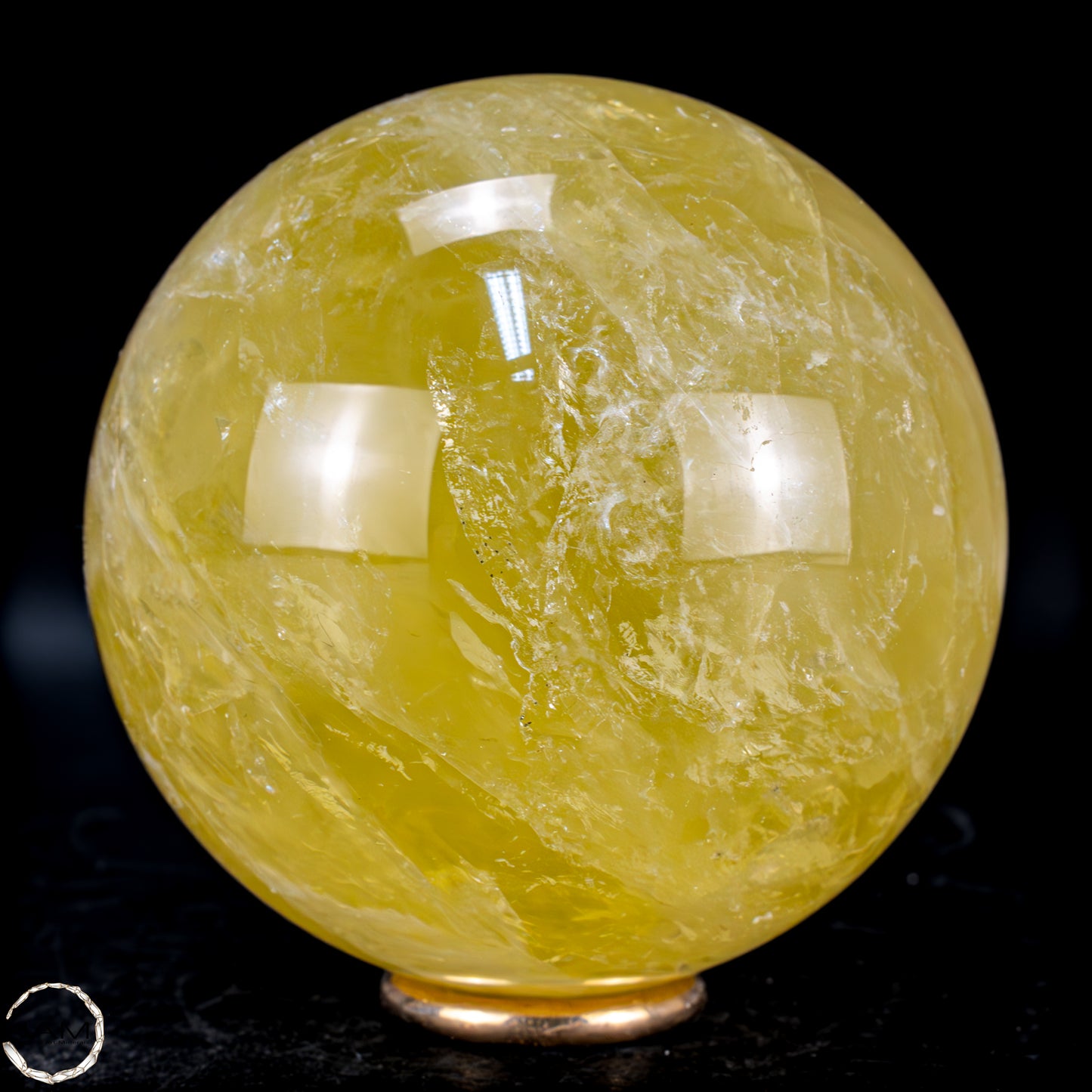 Top Qualität Transparenter Citrin Kristall Kugel - Brasilien - 613,35g - 80mm