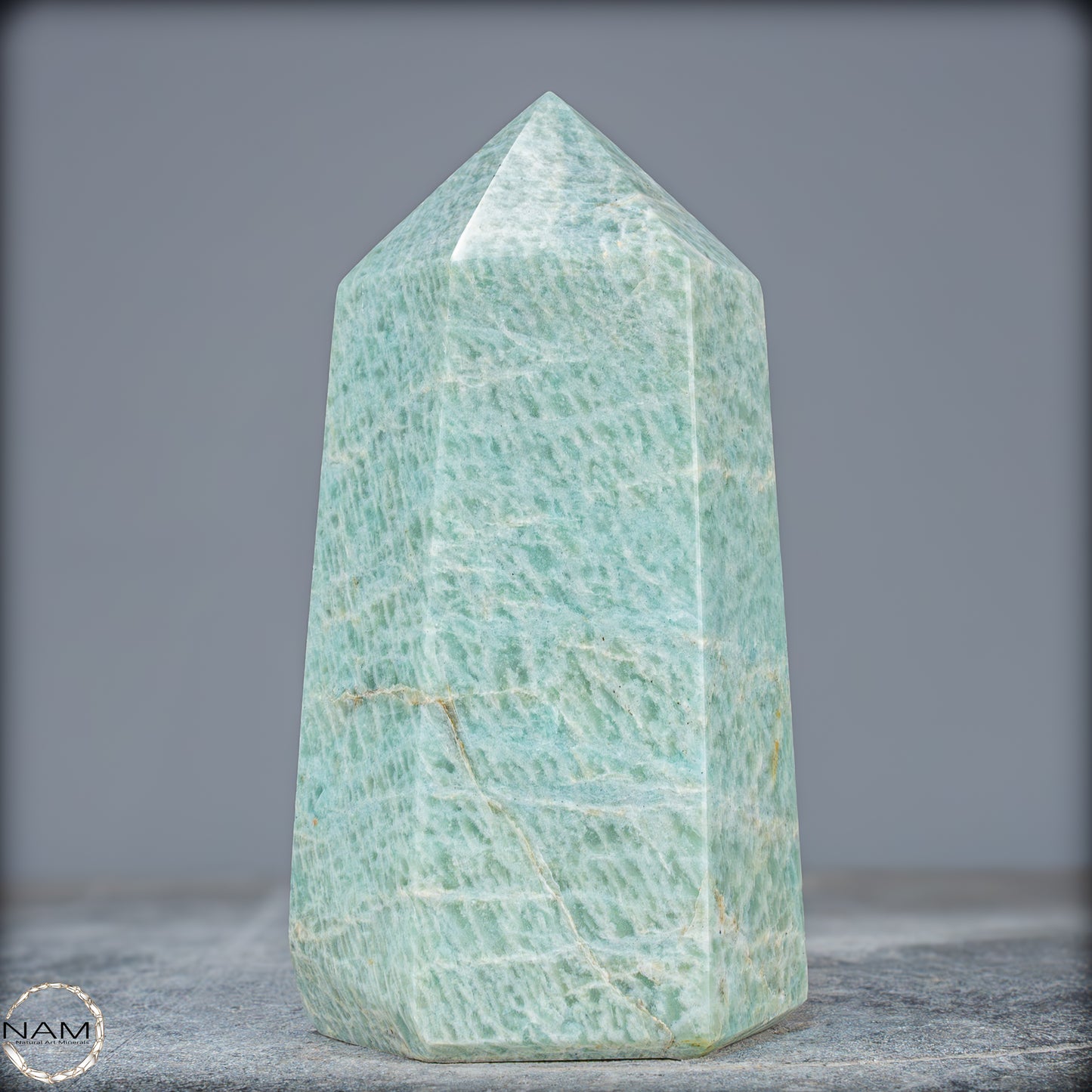 Natürlicher Funkelnder Amazonit Kristall-Obelisk - 962,95g