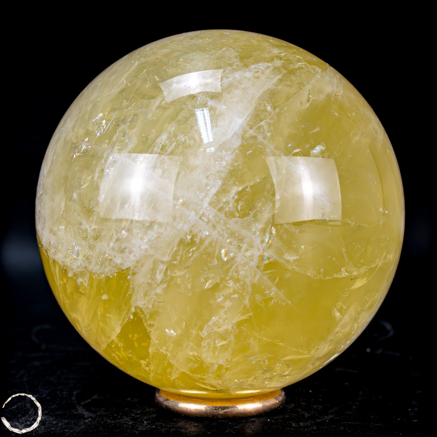 Top Qualität Transparenter Citrin Kristall Kugel - Brasilien - 613,35g - 80mm