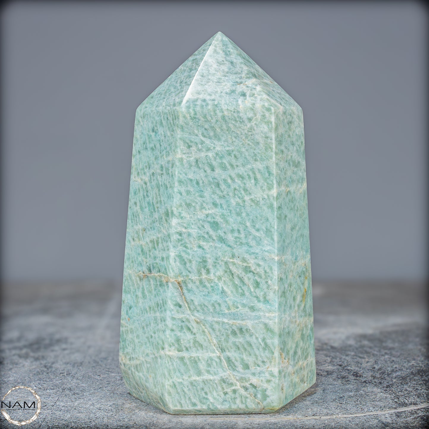 Natürlicher Funkelnder Amazonit Kristall-Obelisk - 962,95g