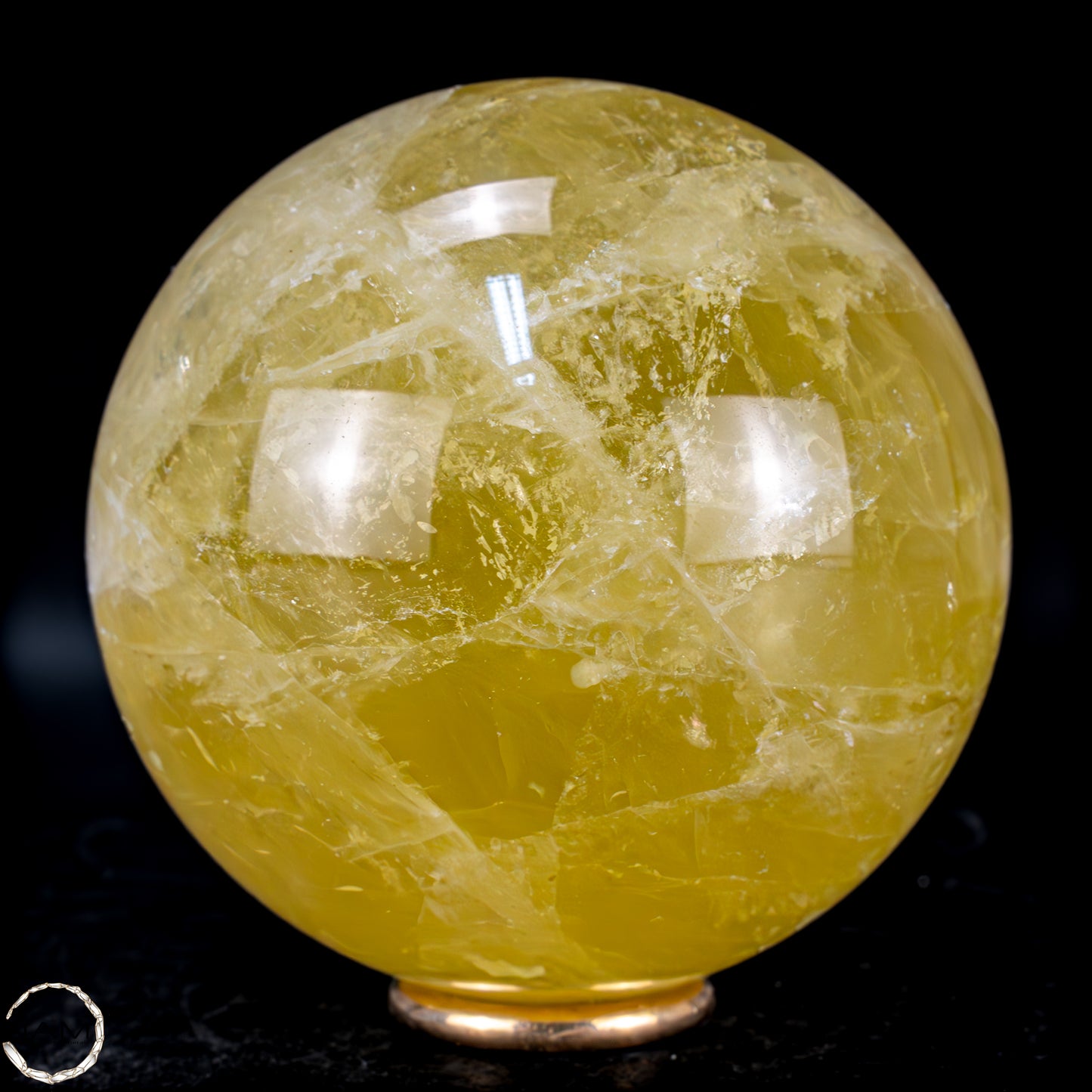 Top Qualität Transparenter Citrin Kristall Kugel - Brasilien - 613,35g - 80mm