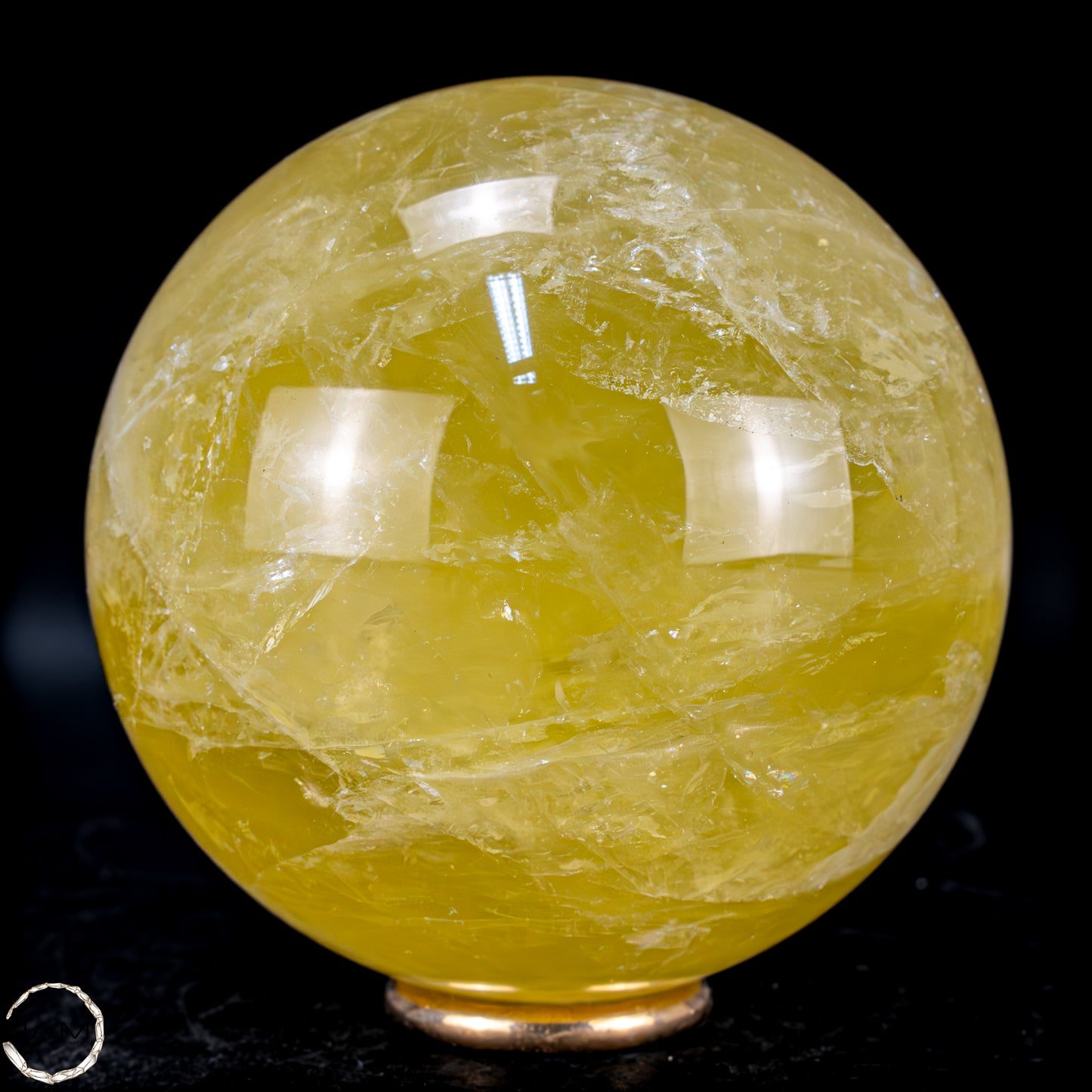 Top Qualität Transparenter Citrin Kristall Kugel - Brasilien - 613,35g - 80mm