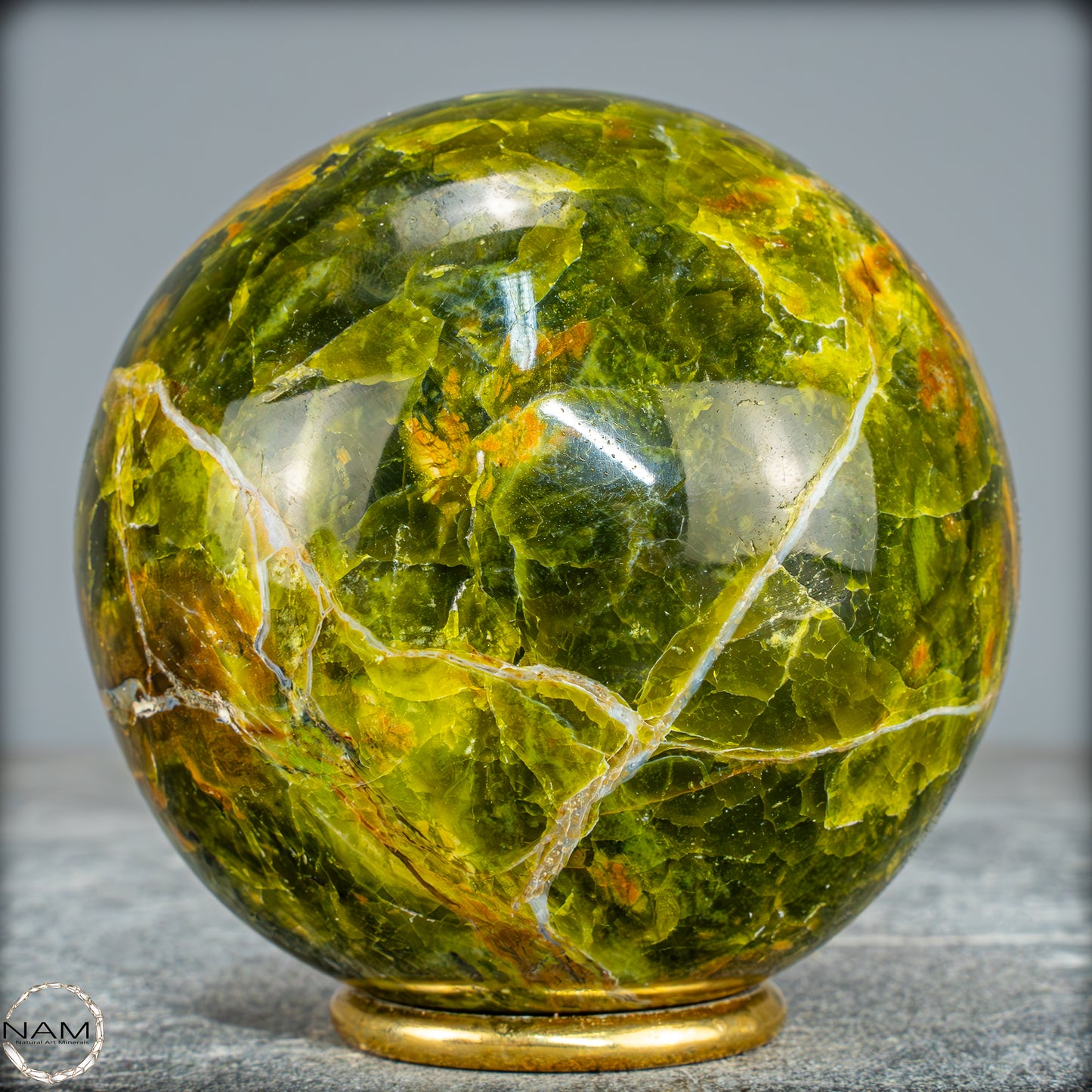 Natürliche Grüne Opal-Kristall Kugel - 762,83g - 88mm